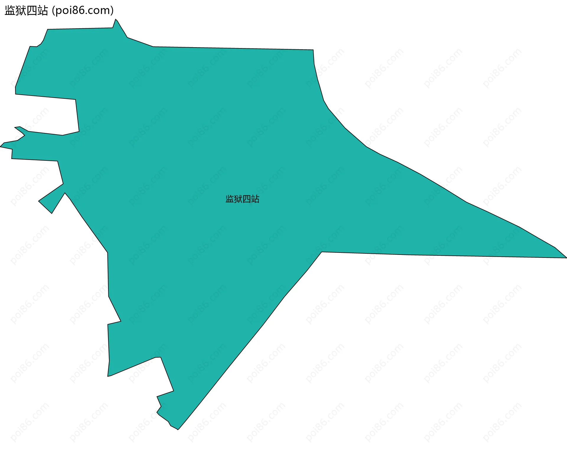 监狱四站边界地图