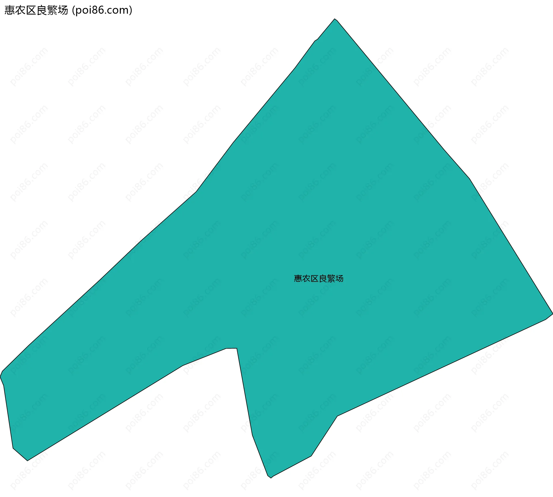 惠农区良繁场边界地图