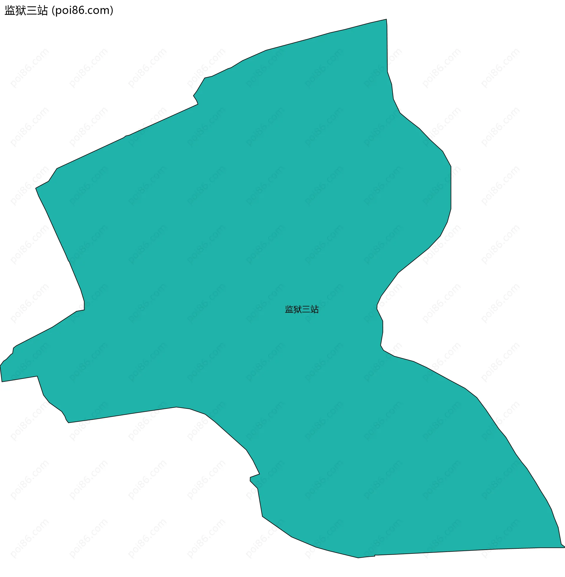 监狱三站边界地图