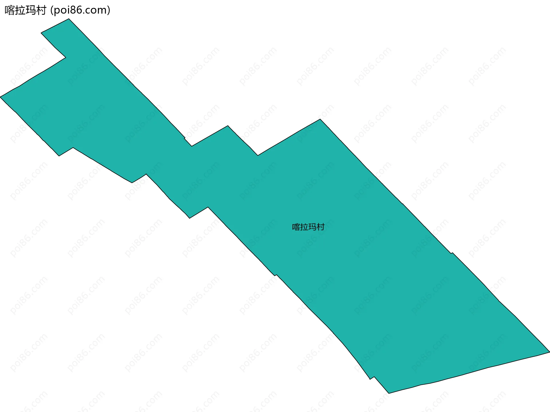 喀拉玛村边界地图