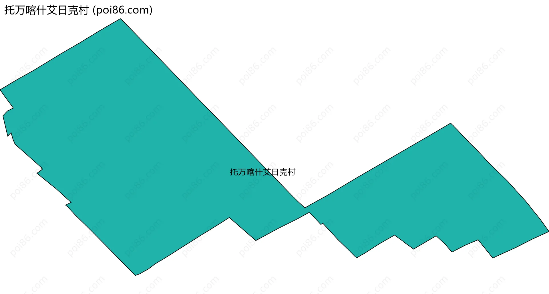 托万喀什艾日克村边界地图