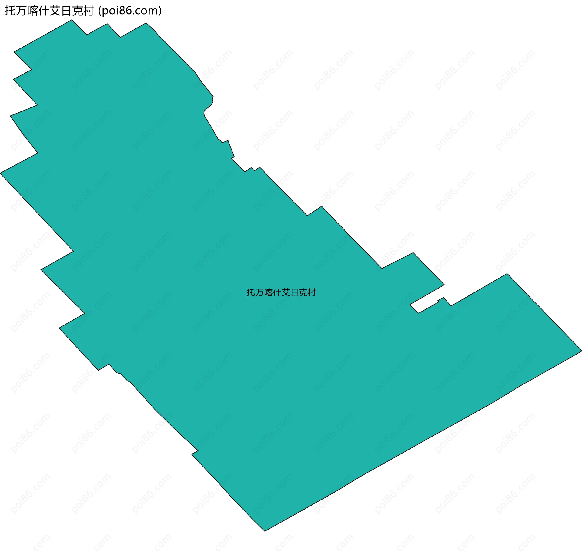 托万喀什艾日克村边界地图