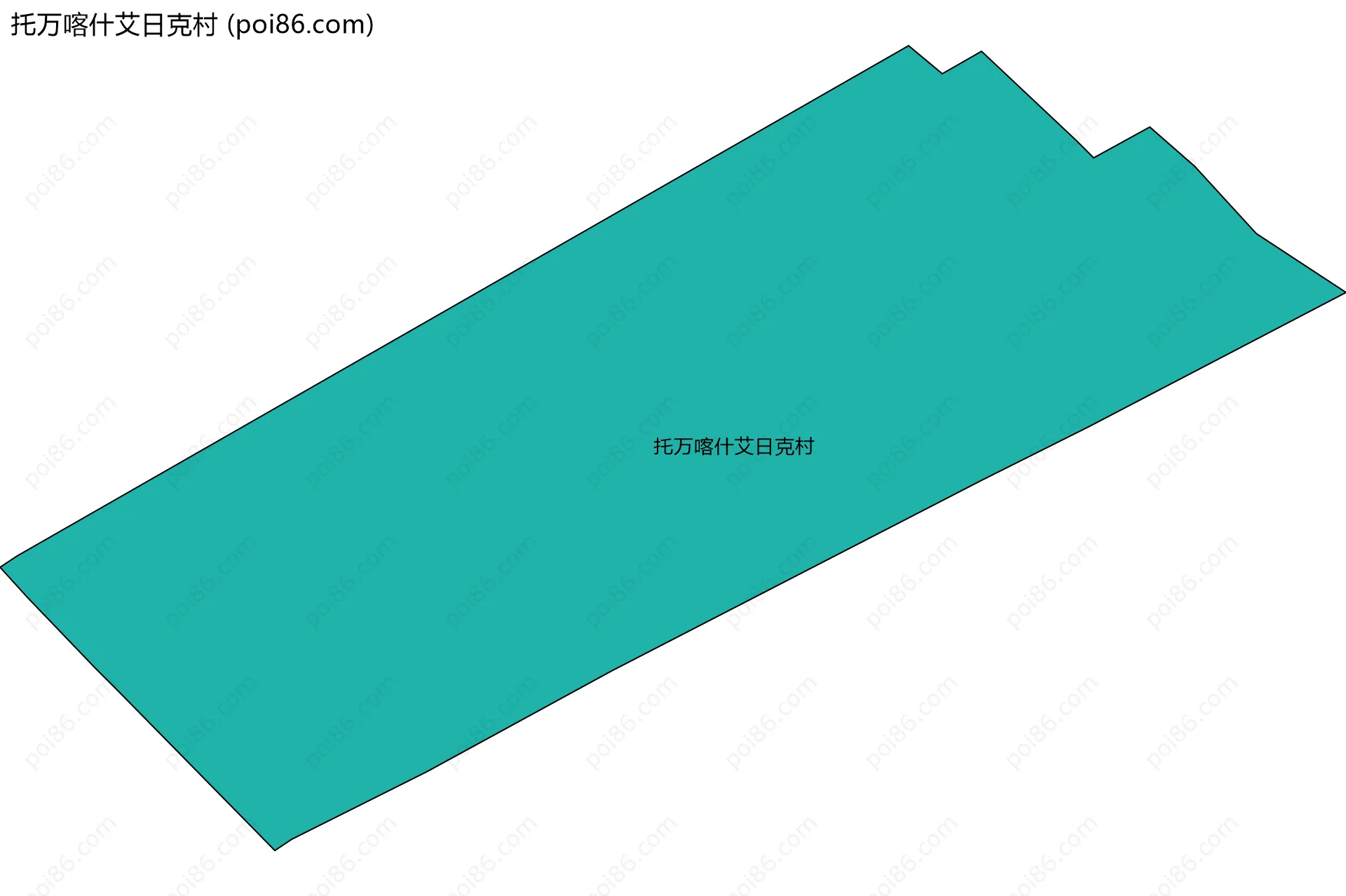 托万喀什艾日克村边界地图