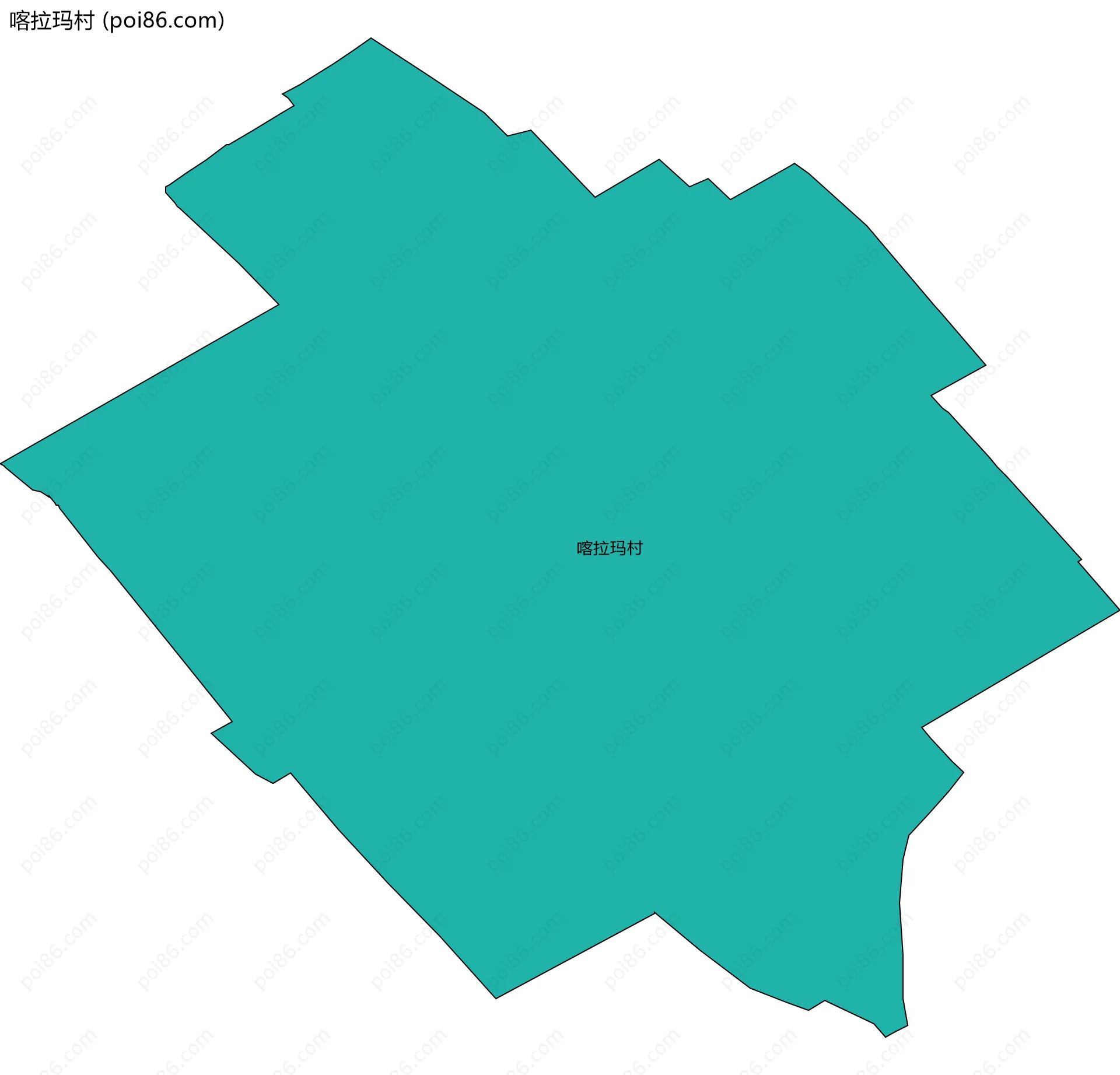 喀拉玛村边界地图