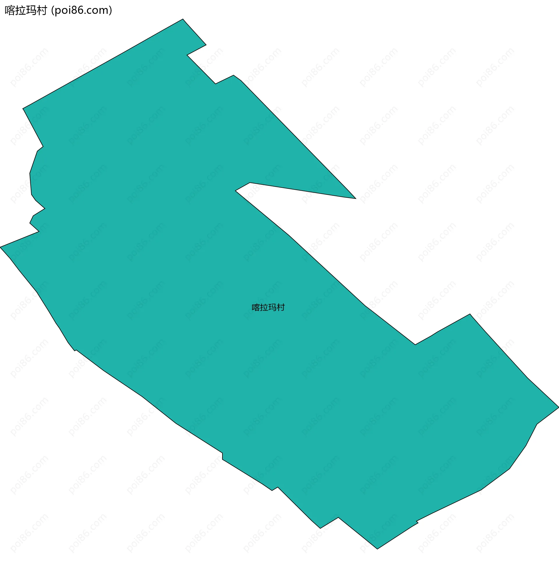 喀拉玛村边界地图