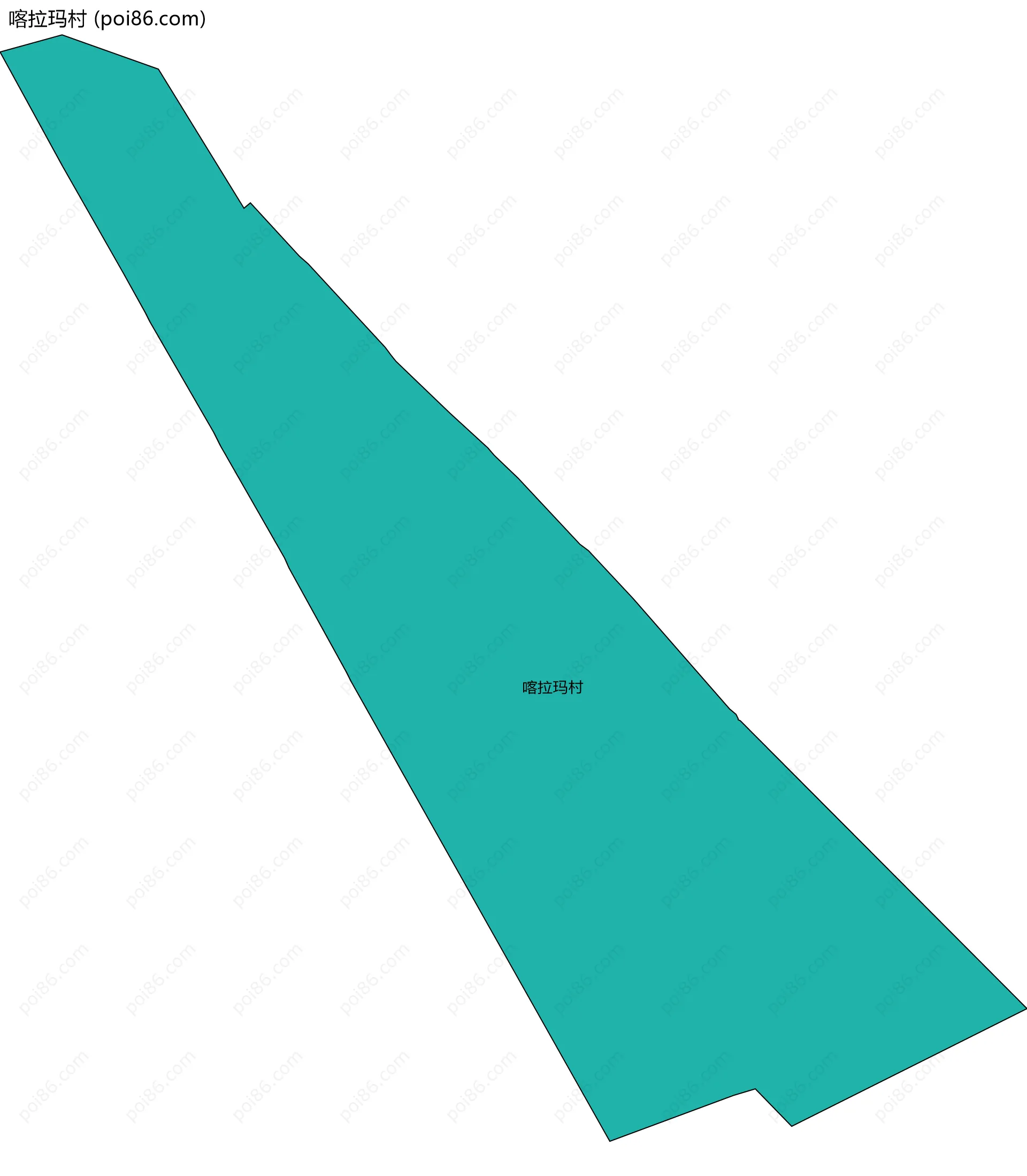 喀拉玛村边界地图