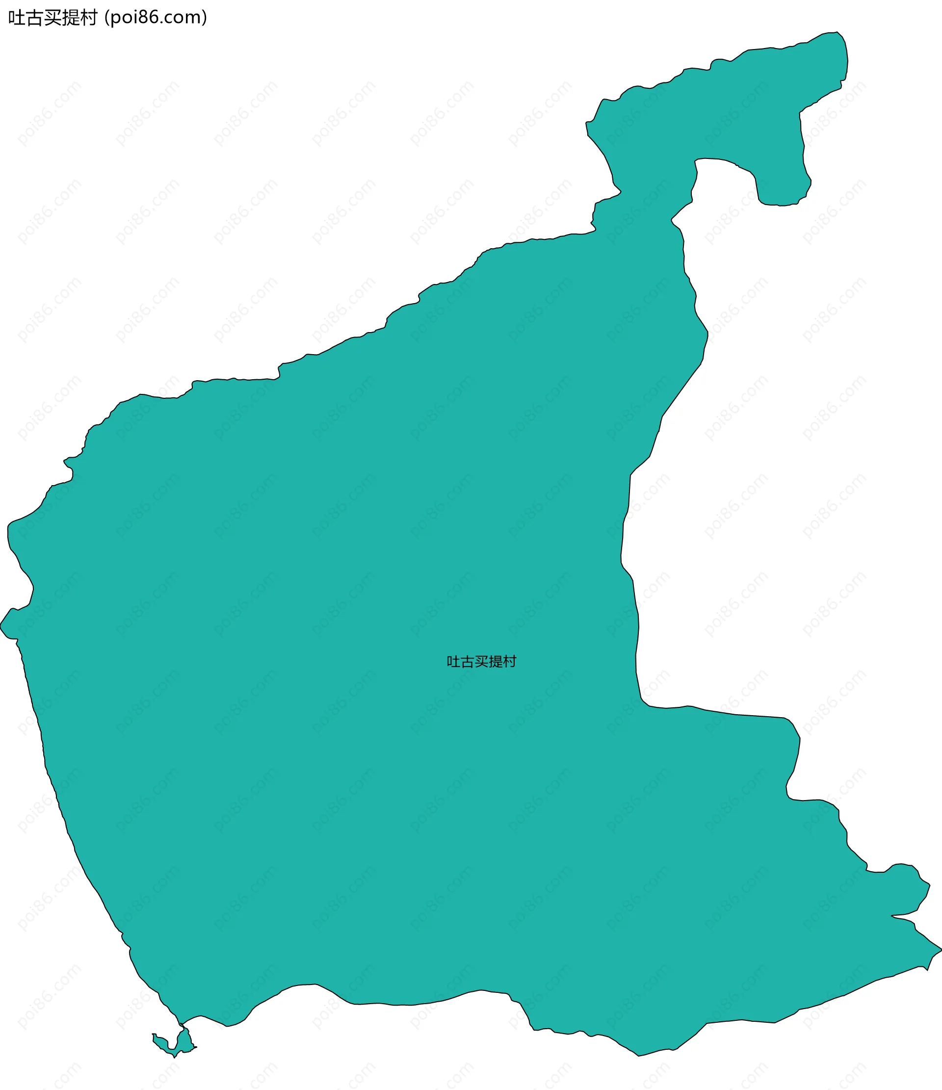 吐古买提村边界地图