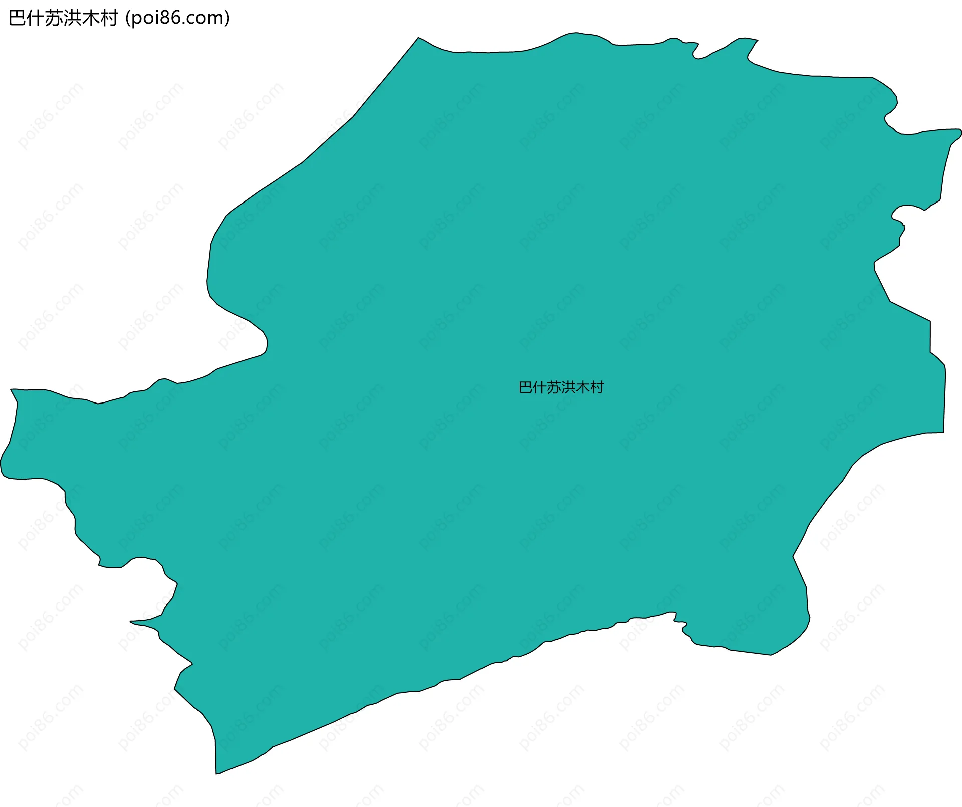巴什苏洪木村边界地图