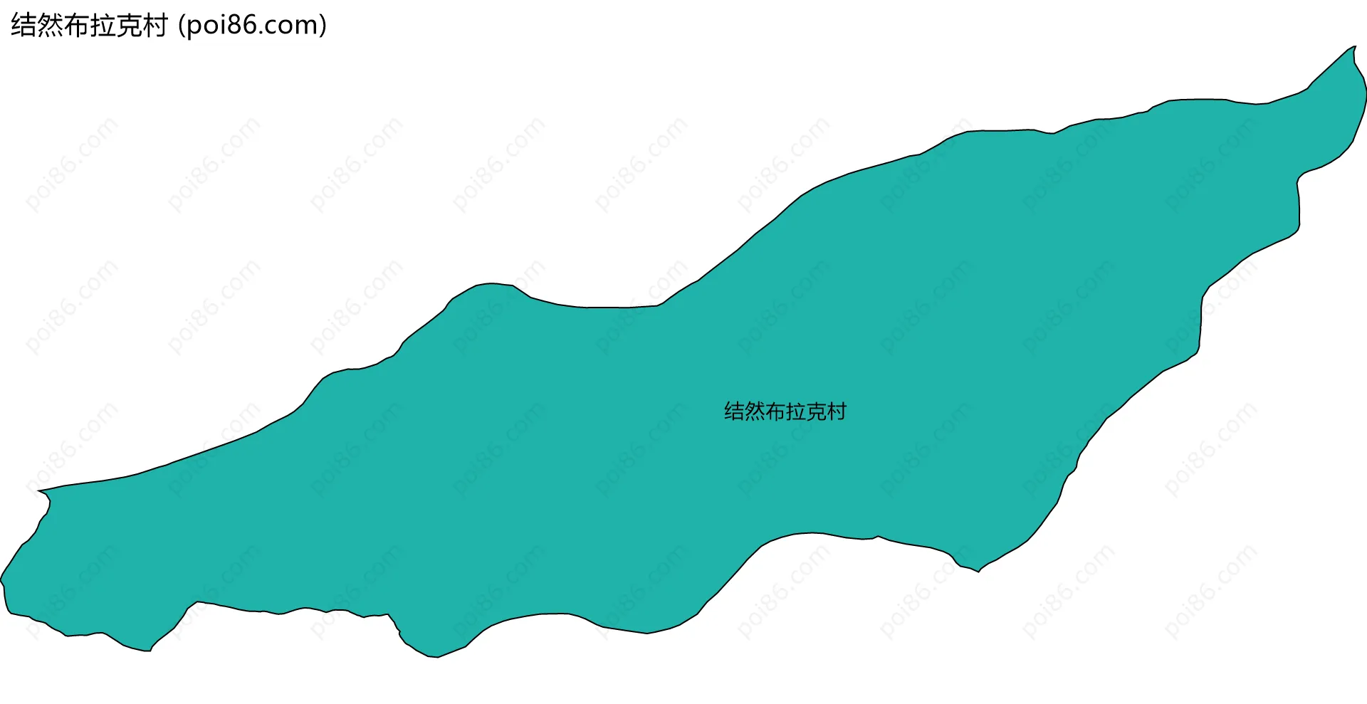 结然布拉克村边界地图