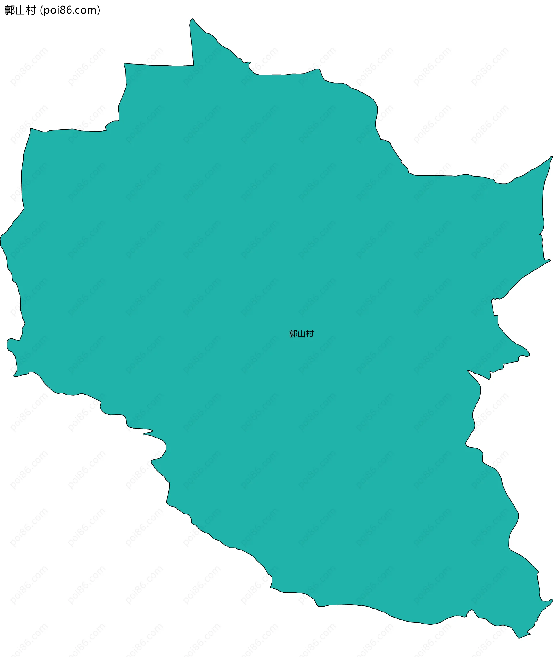 郭山村边界地图