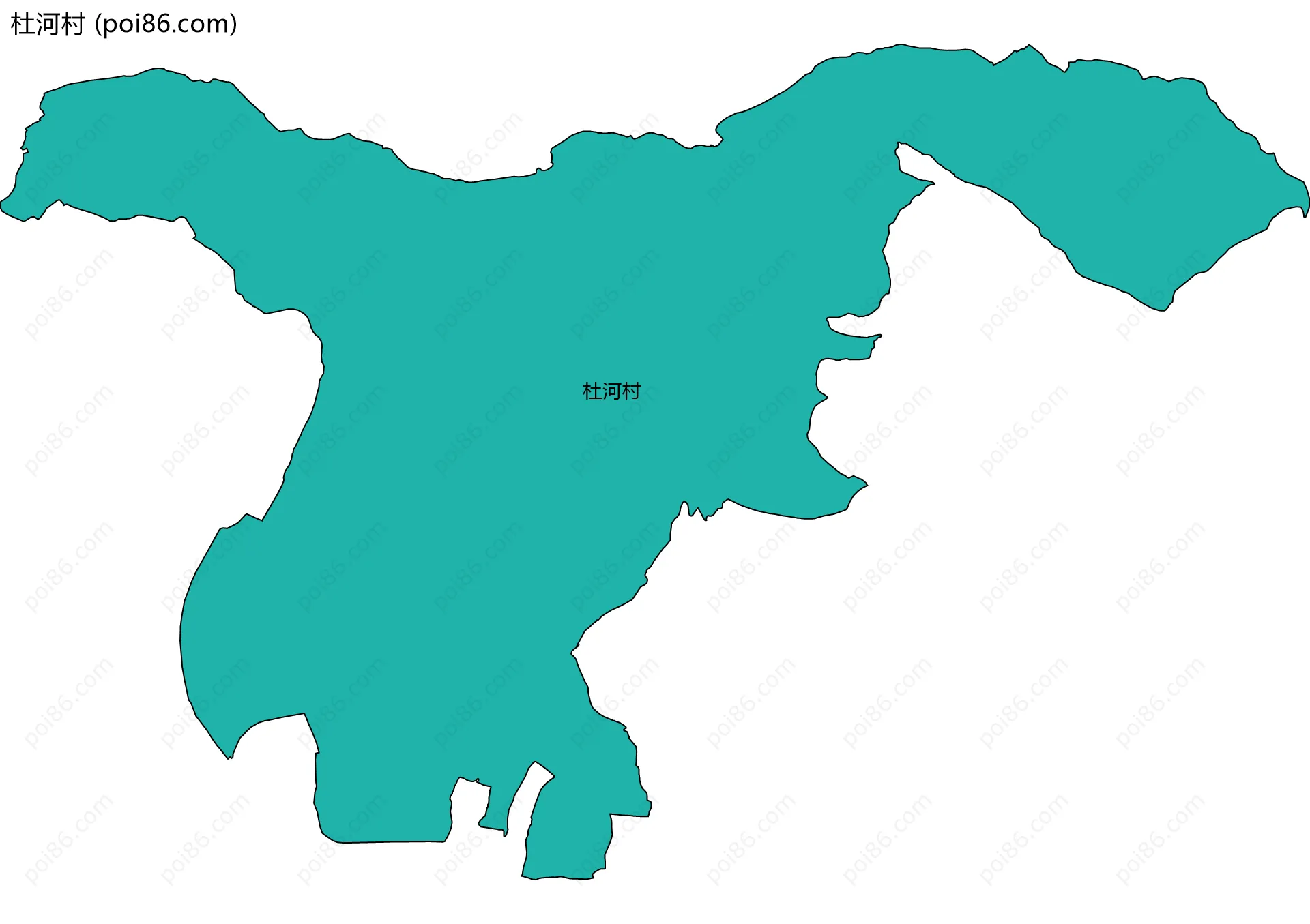 杜河村边界地图