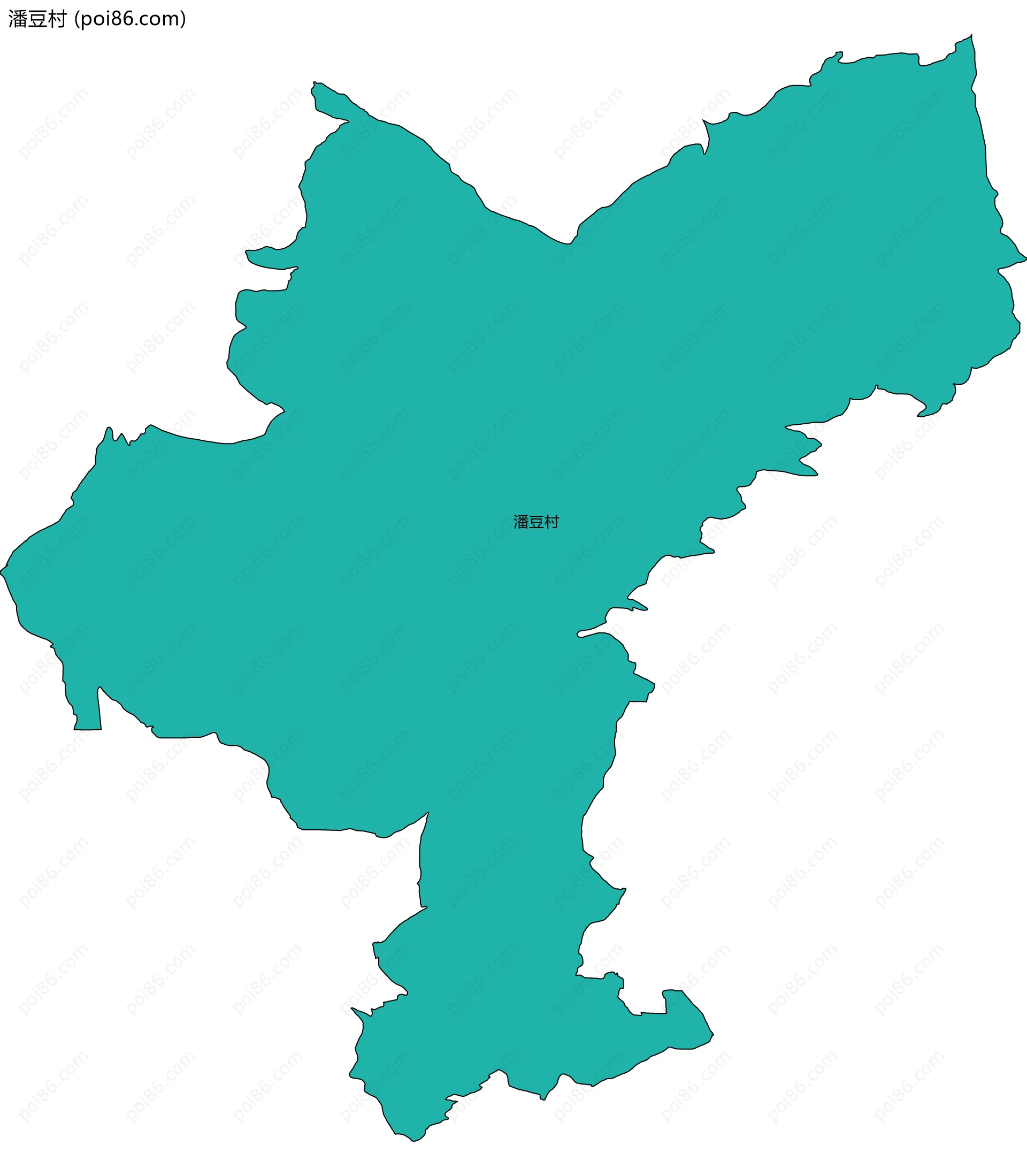 潘豆村边界地图