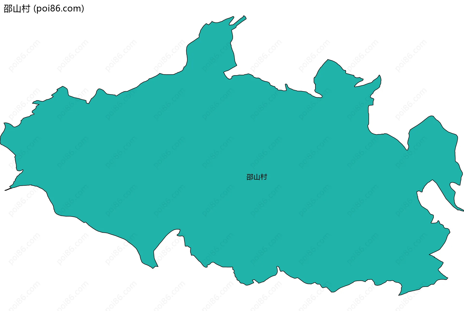 邵山村边界地图