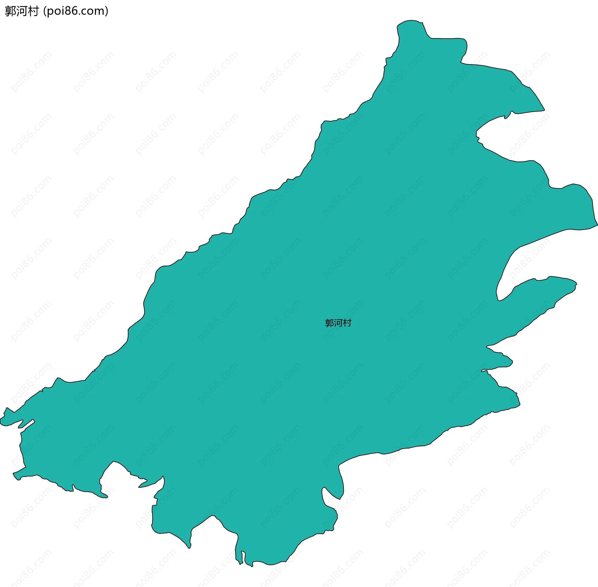 郭河村边界地图