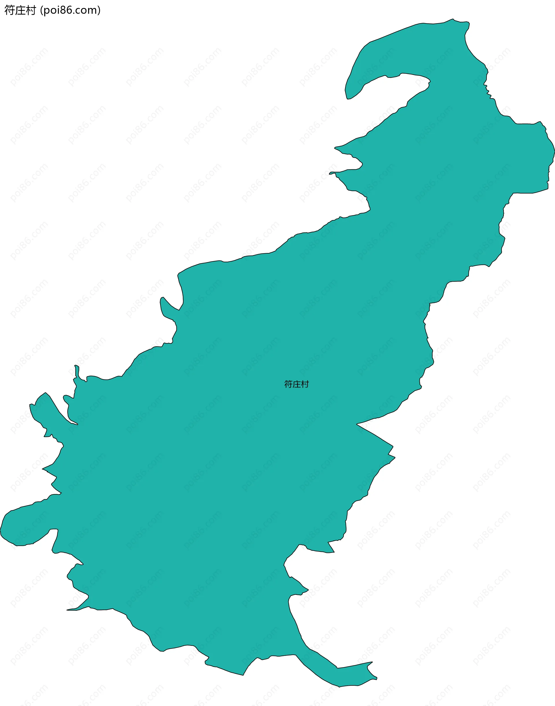 符庄村边界地图