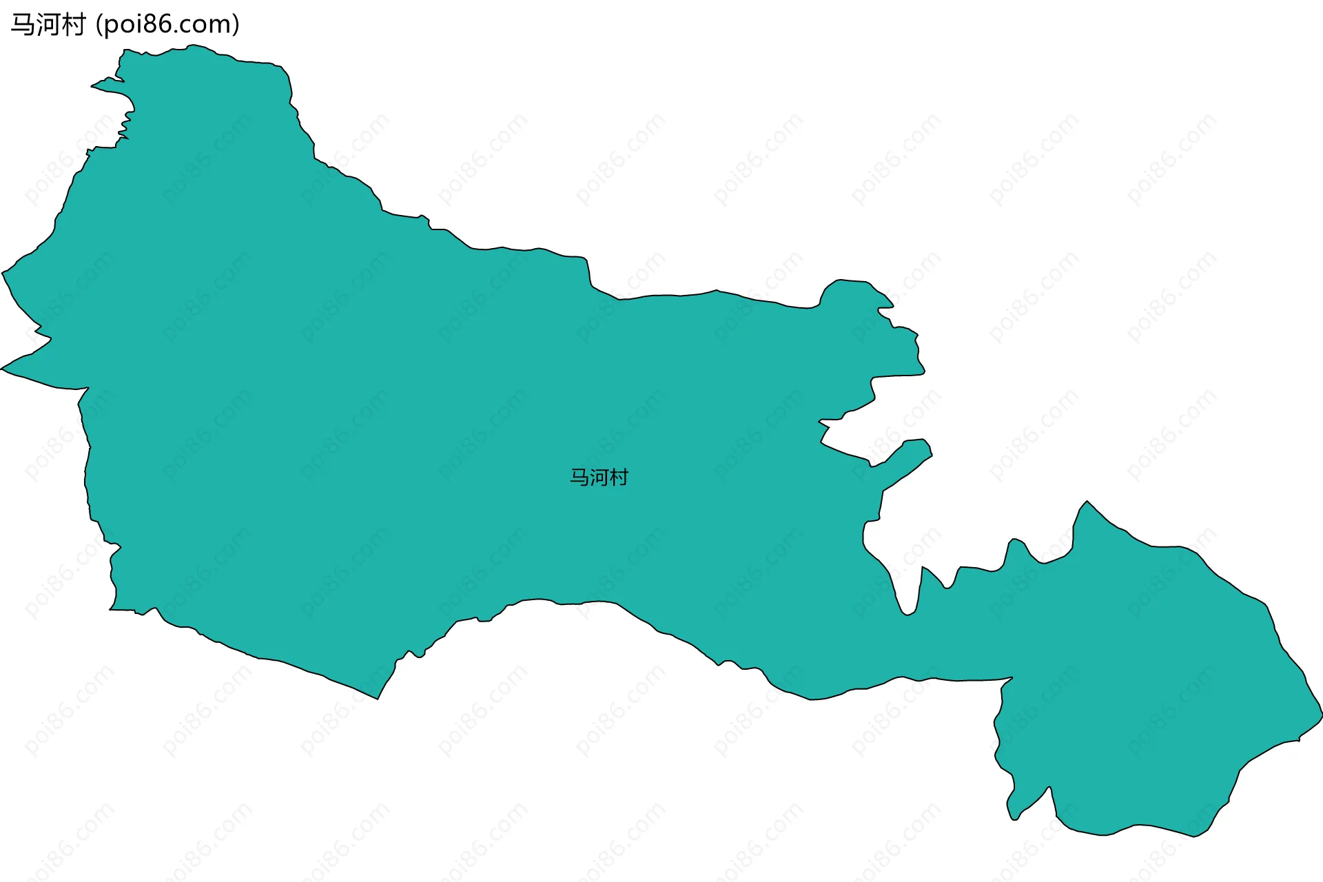 马河村边界地图