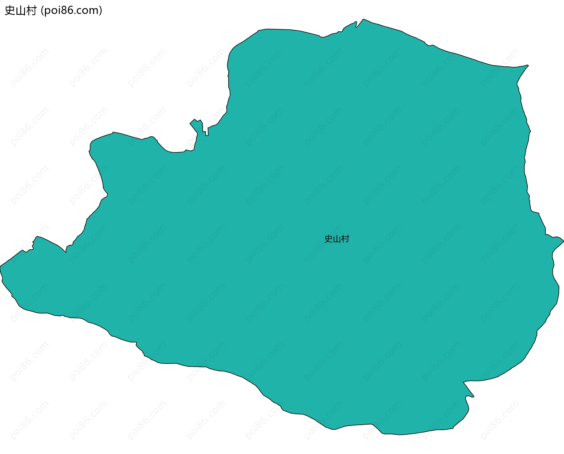 史山村边界地图