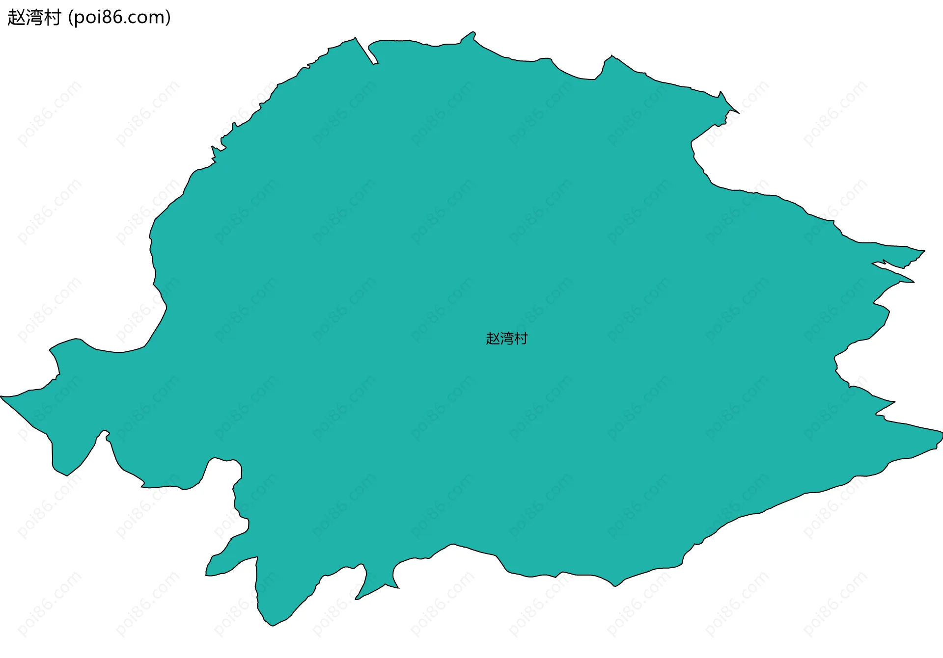 赵湾村边界地图