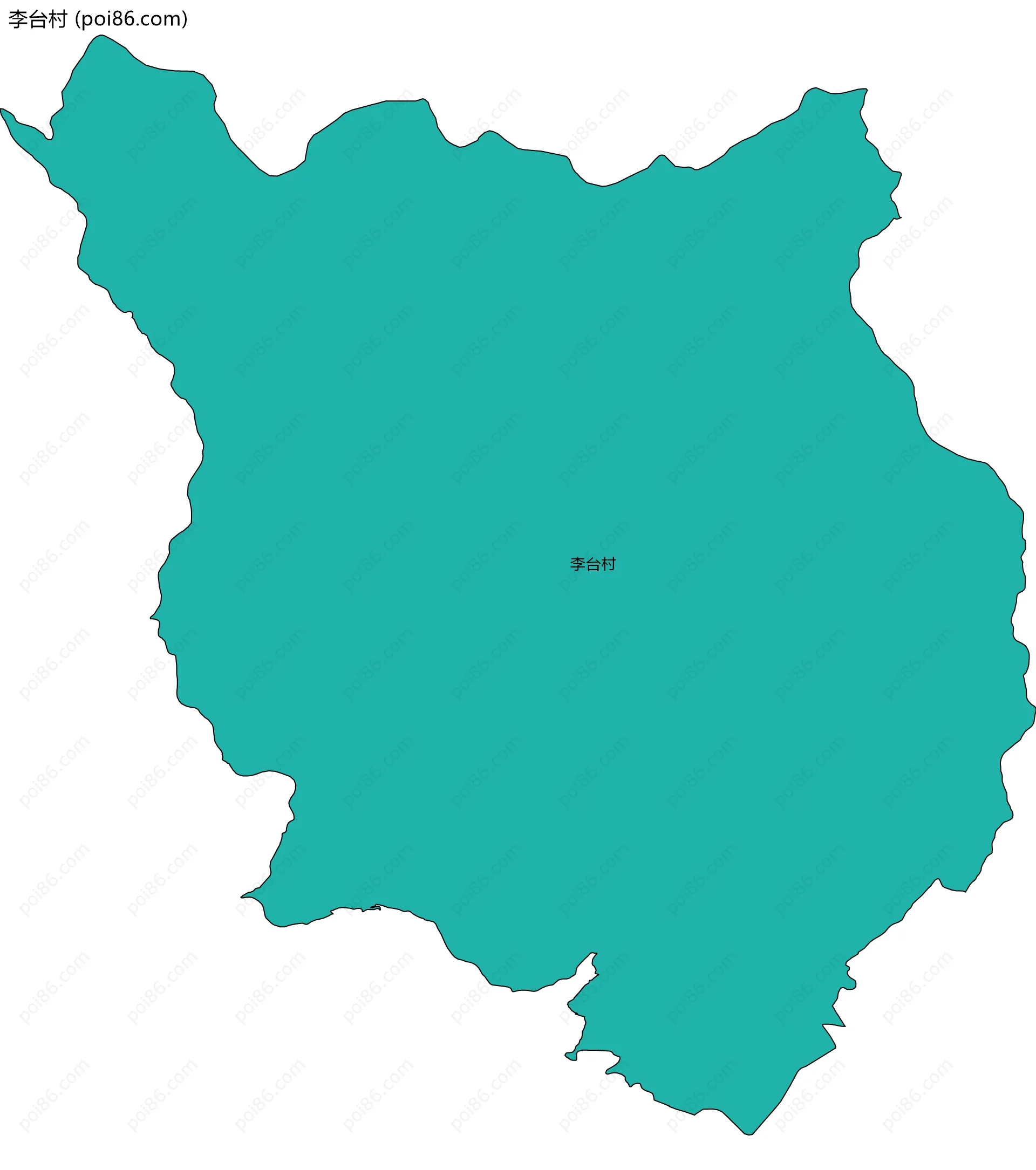 李台村边界地图