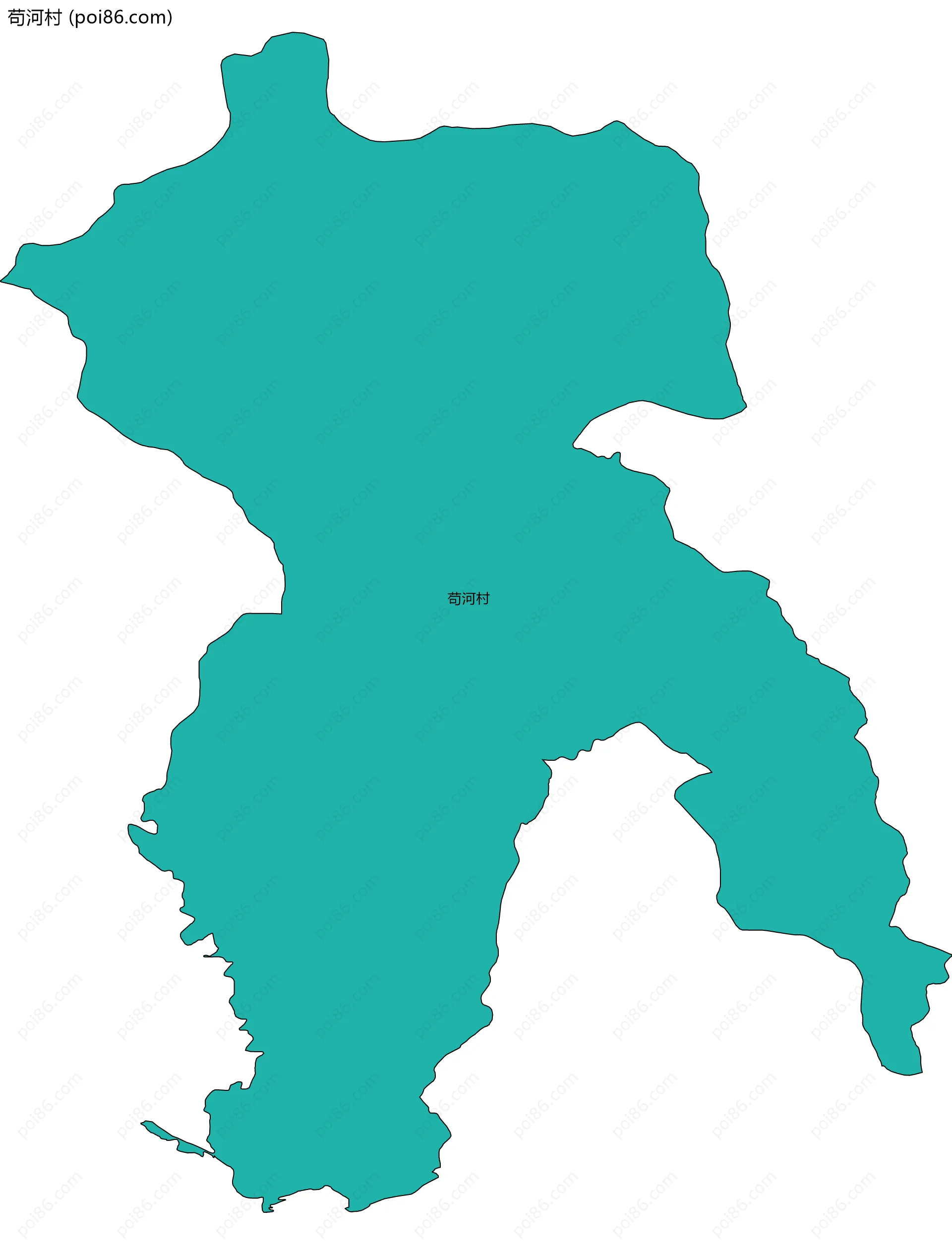 苟河村边界地图