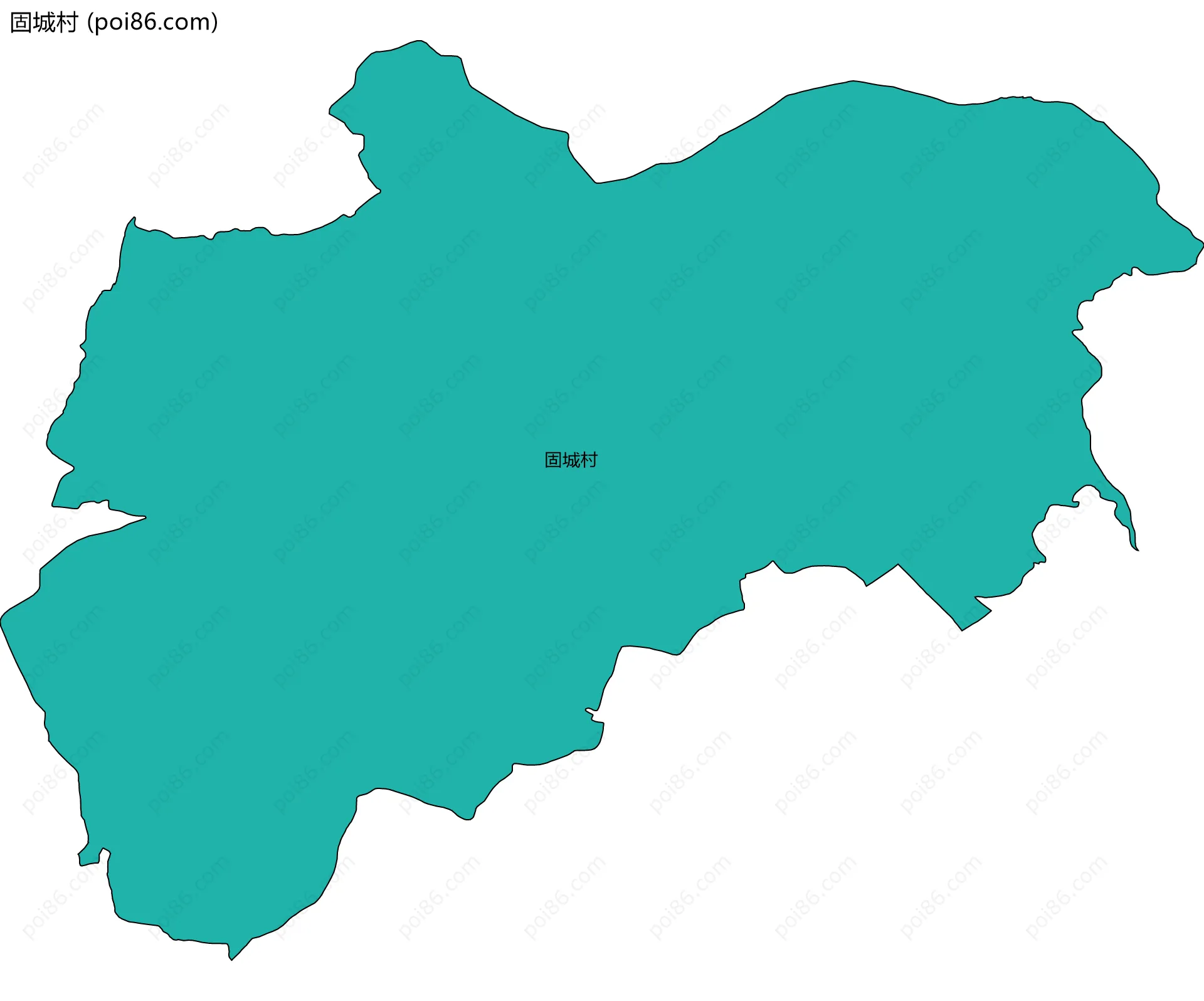 固城村边界地图