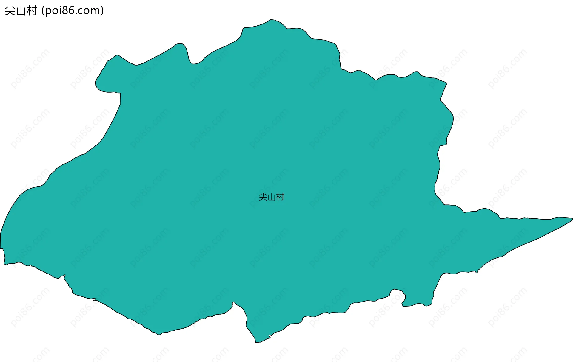 尖山村边界地图