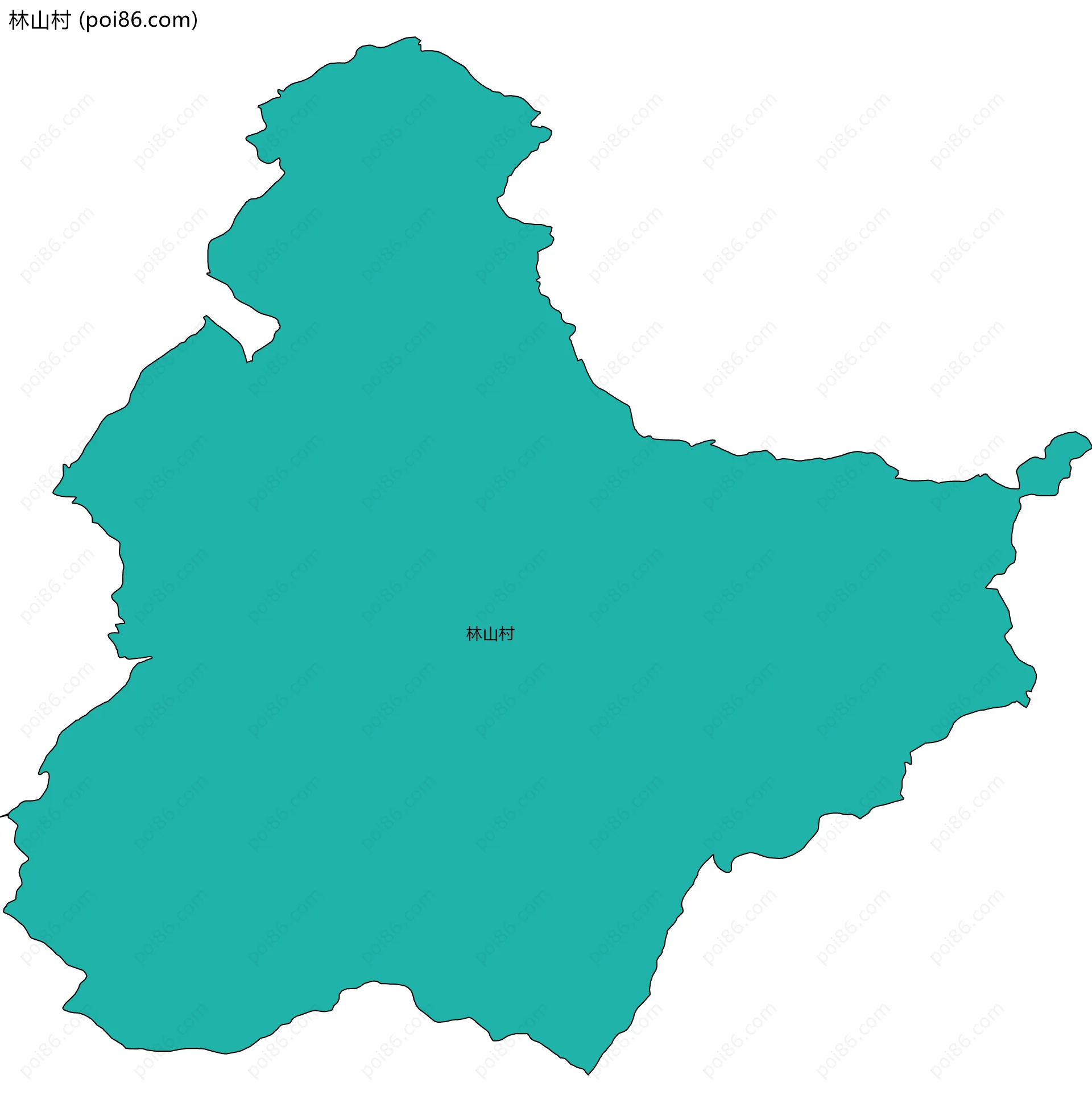 林山村边界地图