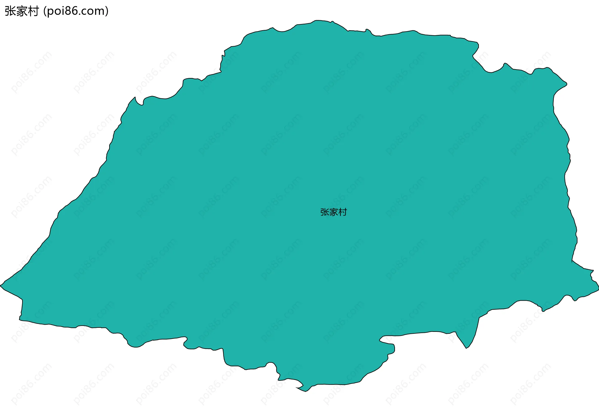 张家村边界地图