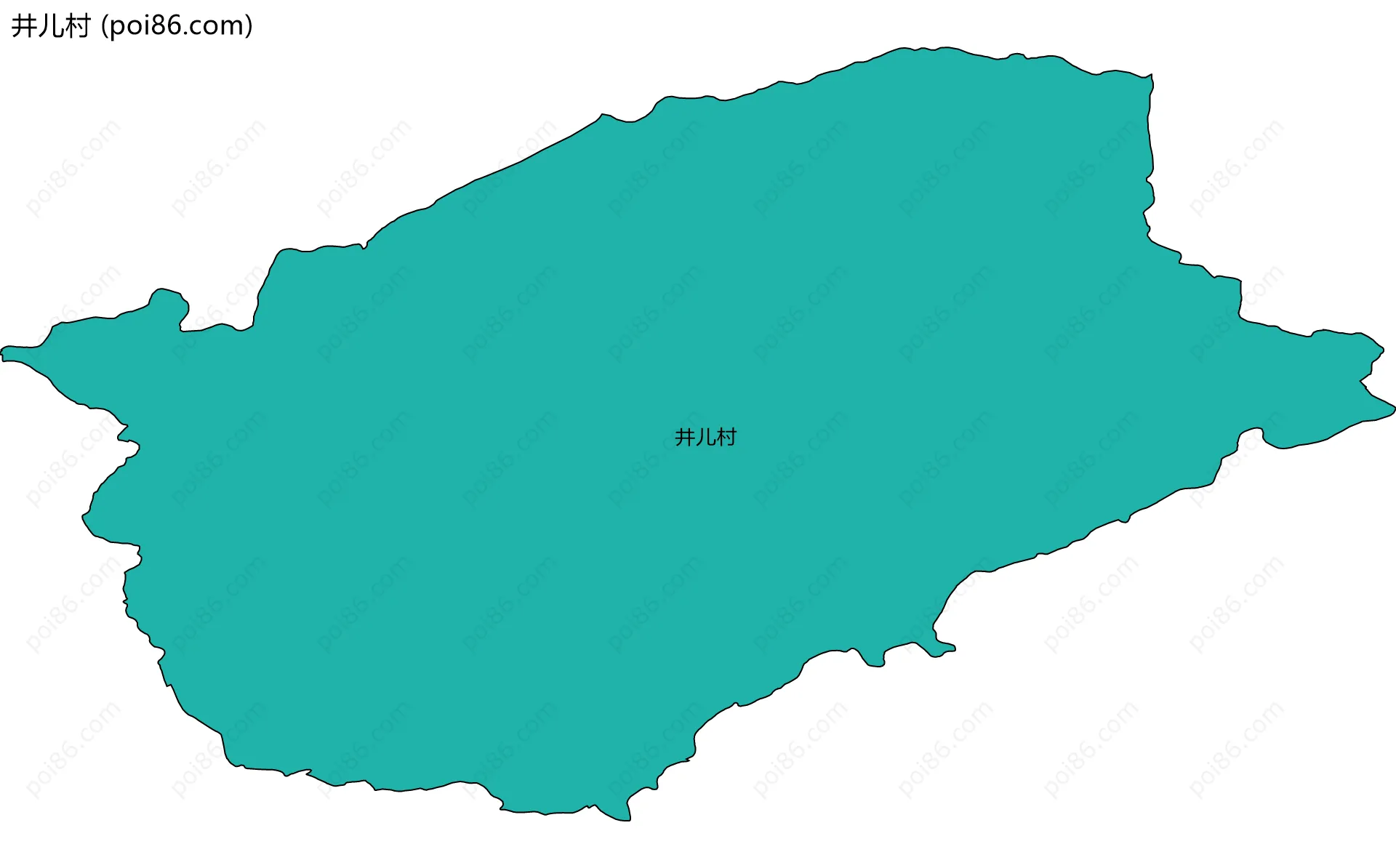 井儿村边界地图
