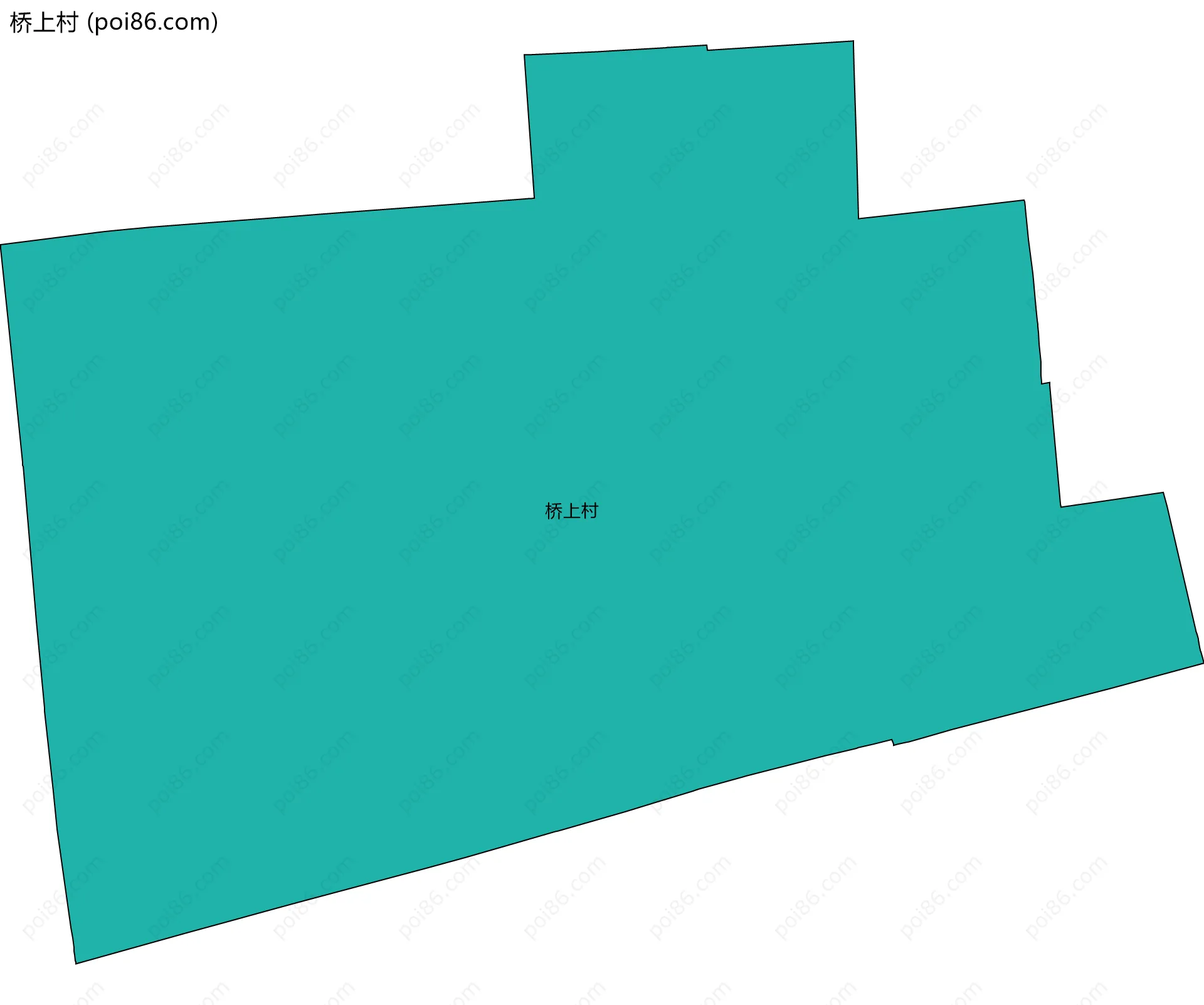 桥上村边界地图