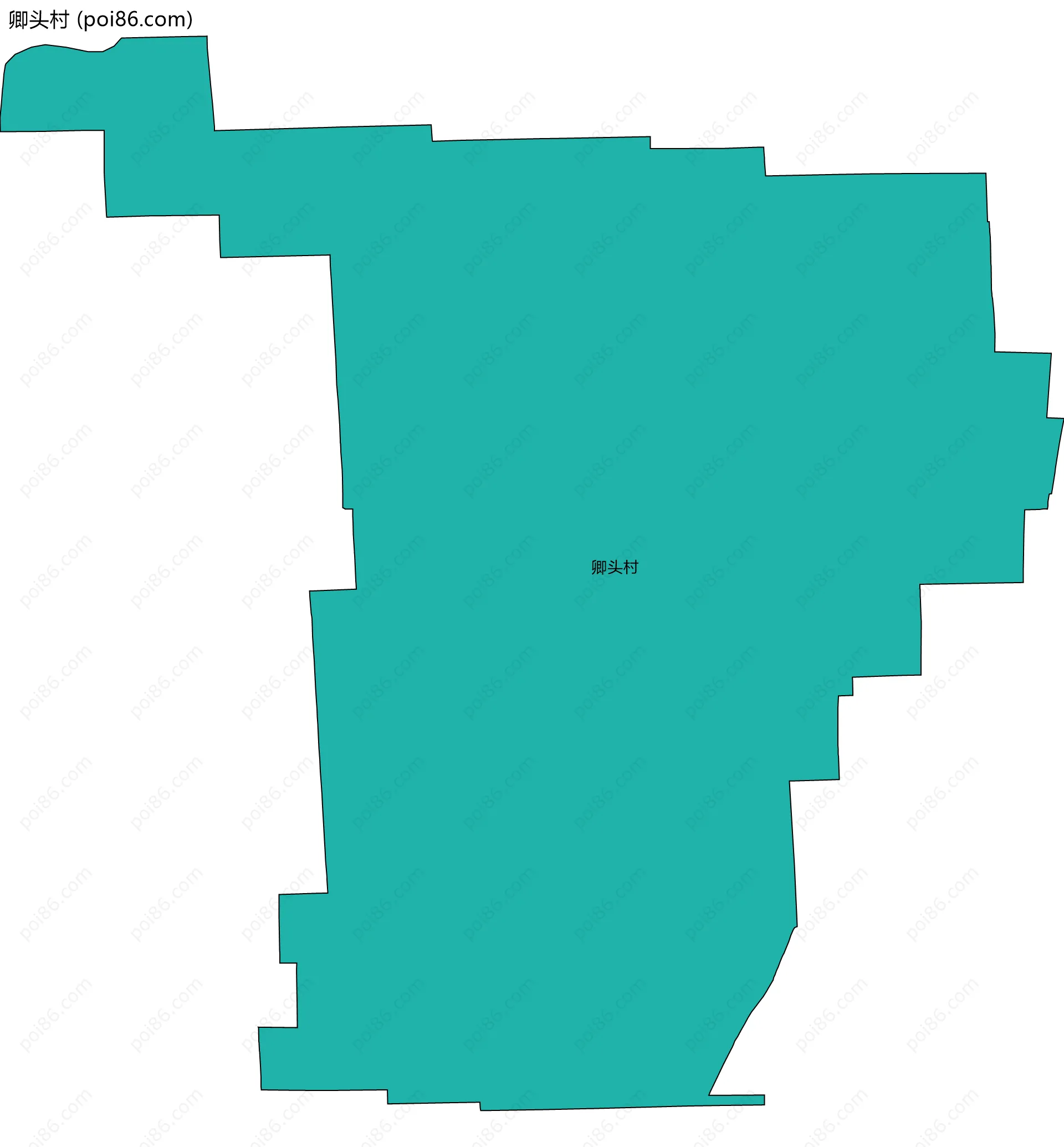 卿头村边界地图