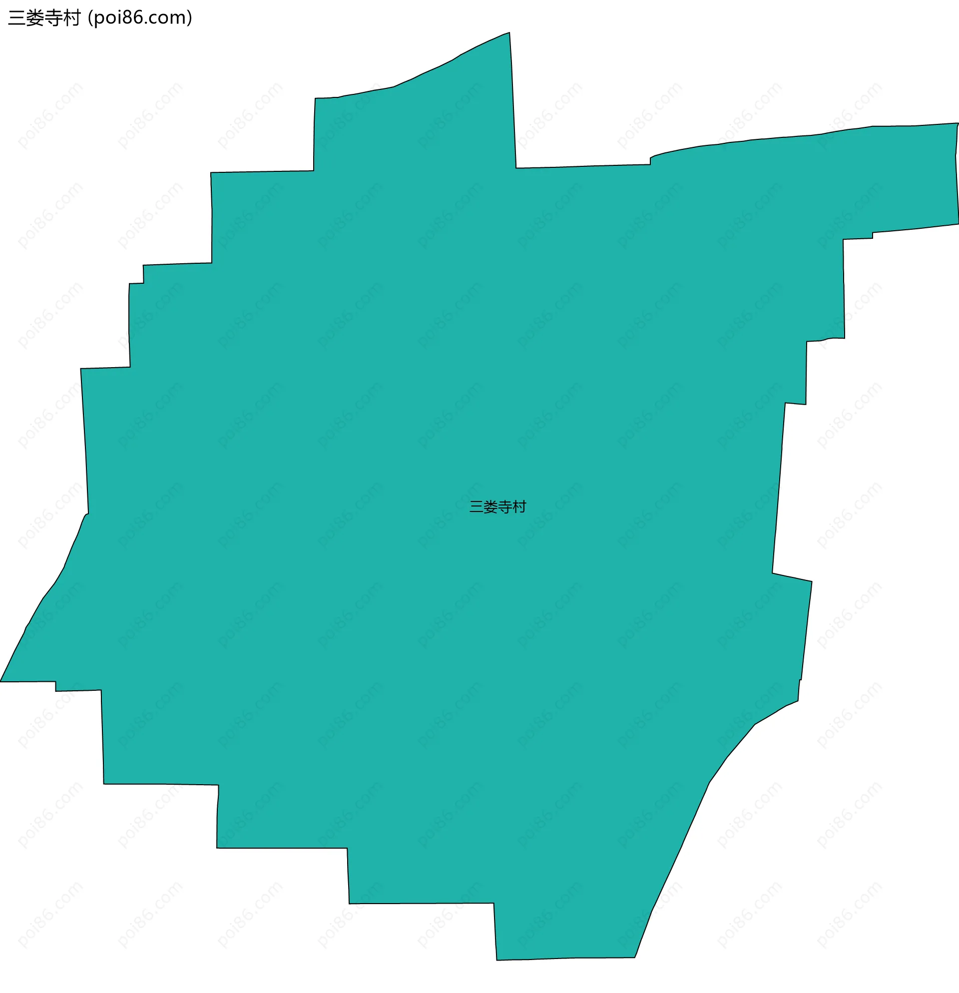 三娄寺村边界地图