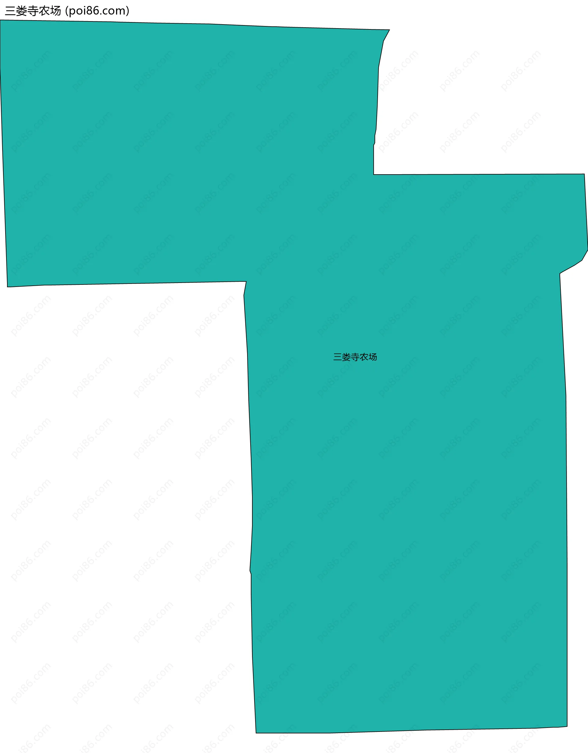 三娄寺农场边界地图