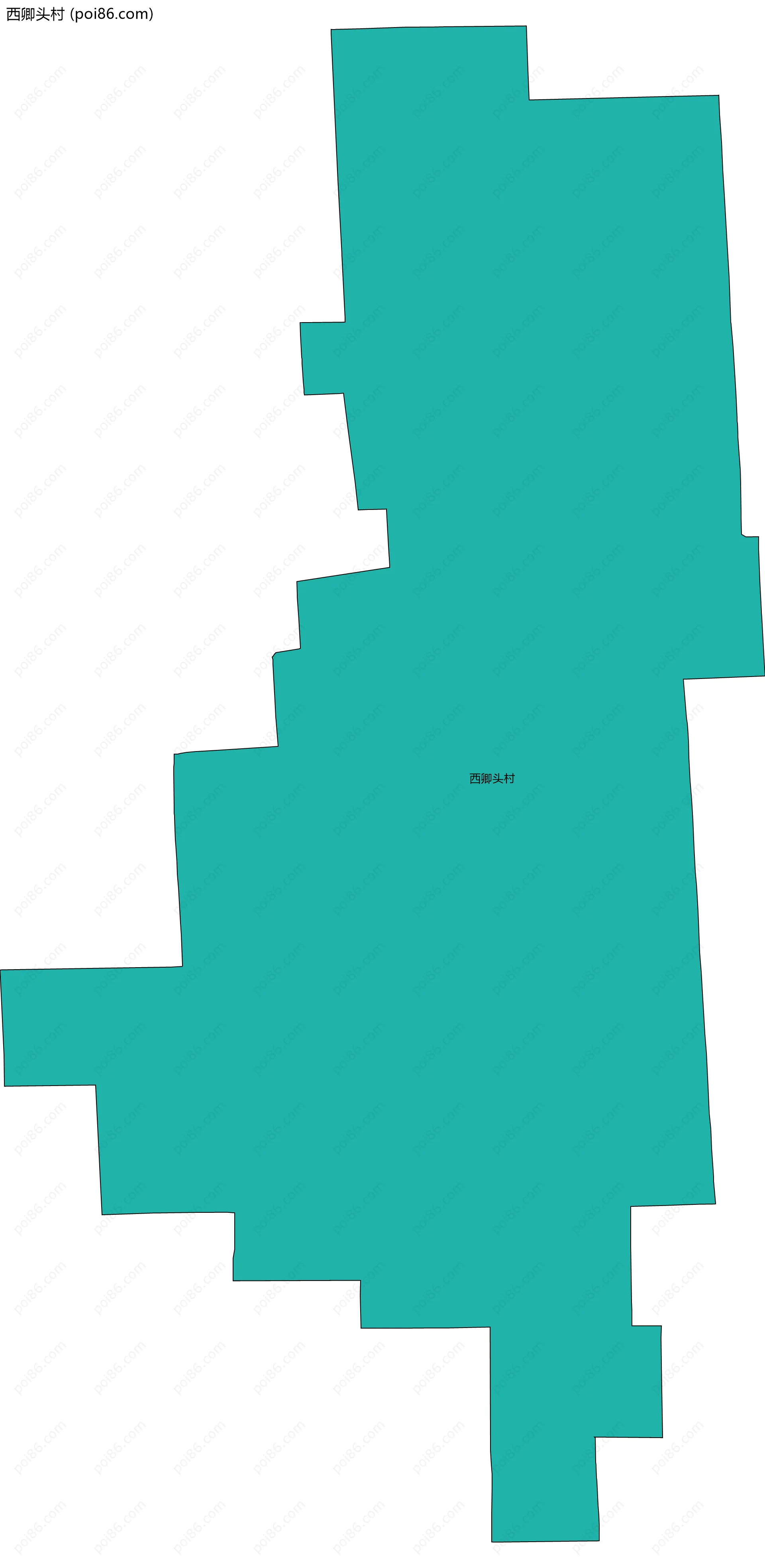 西卿头村边界地图