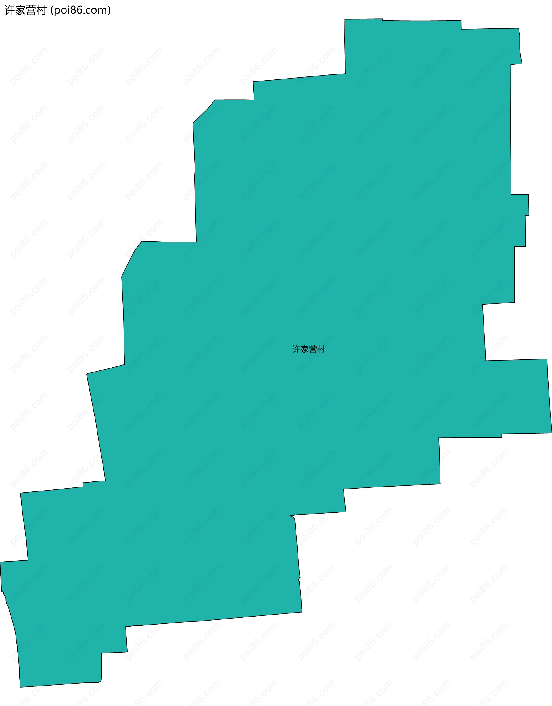 许家营村边界地图