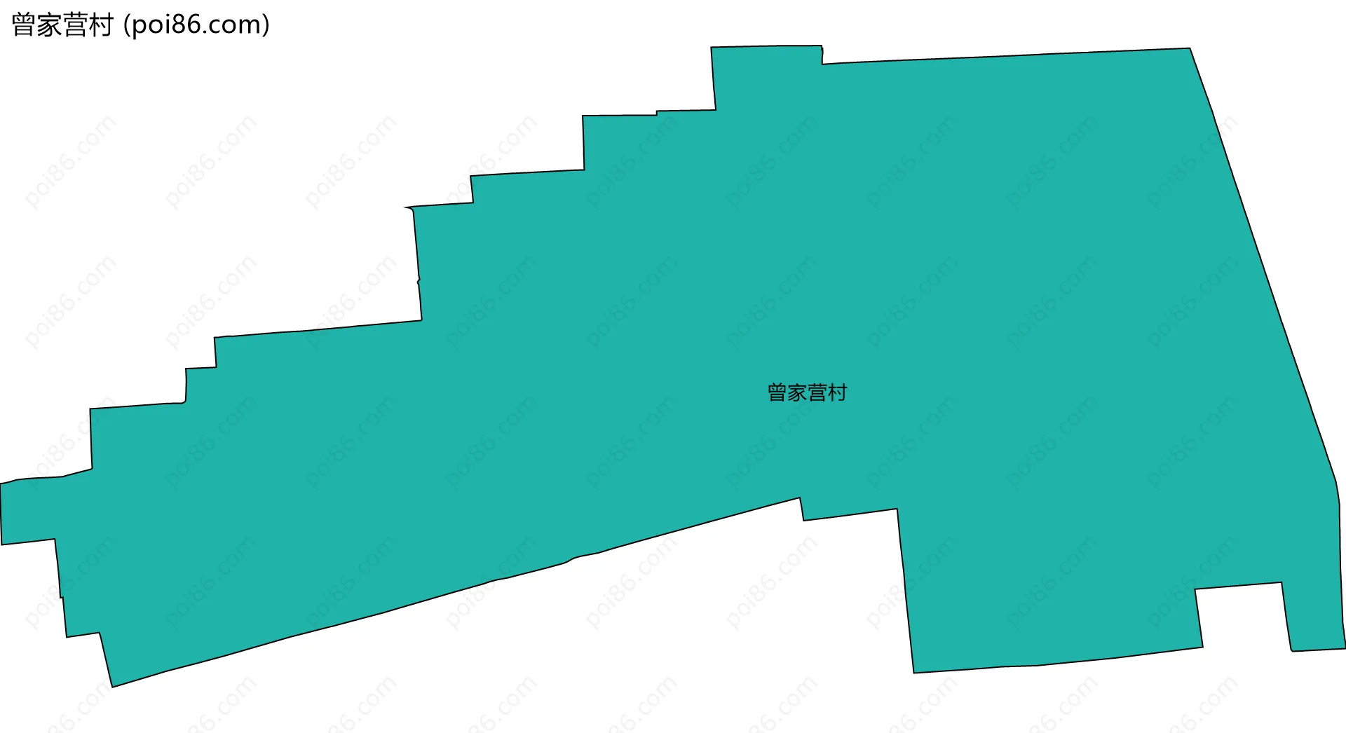 曾家营村边界地图