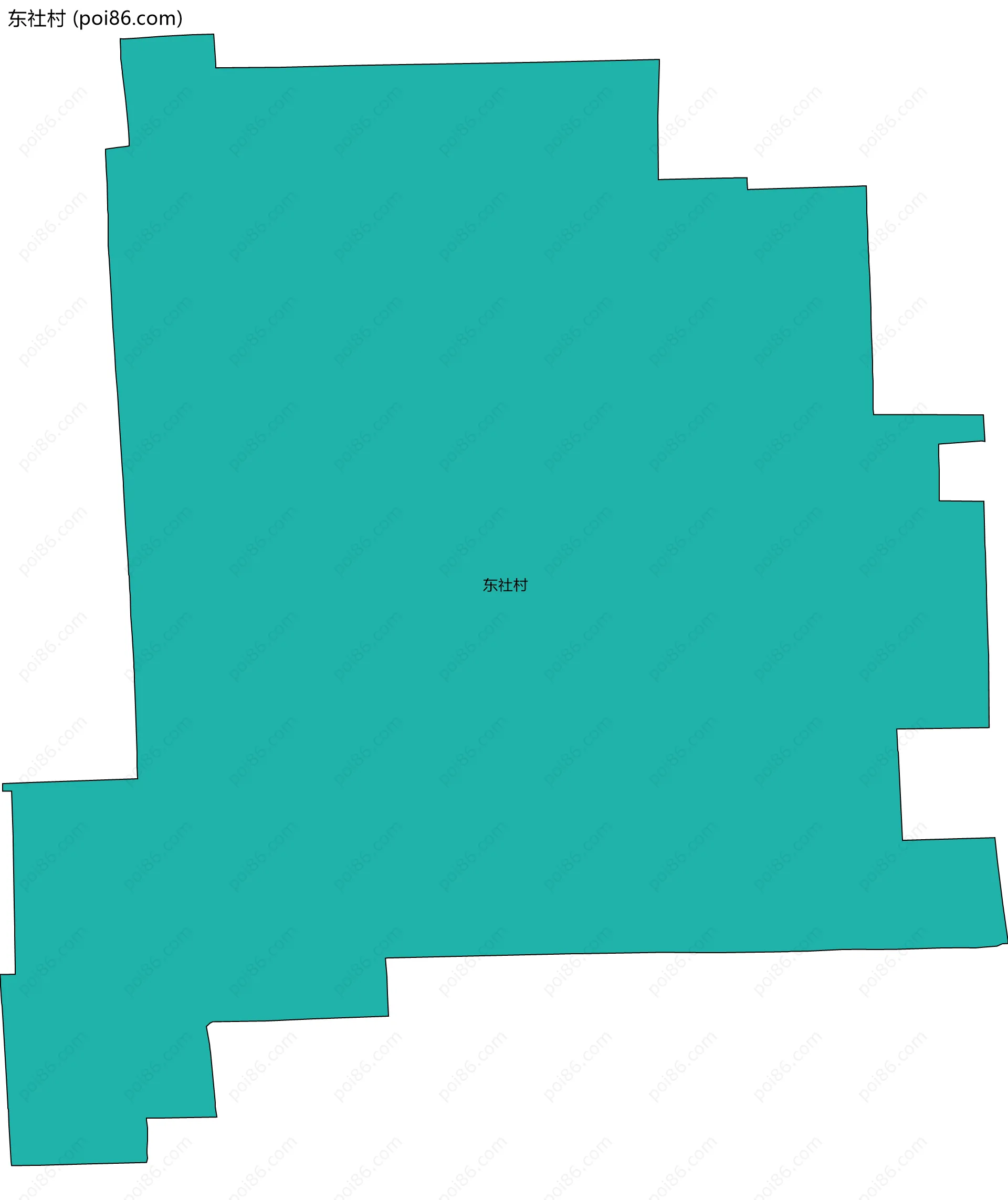 东社村边界地图