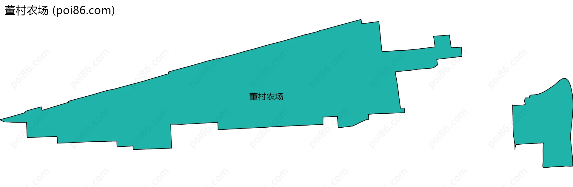 董村农场边界地图