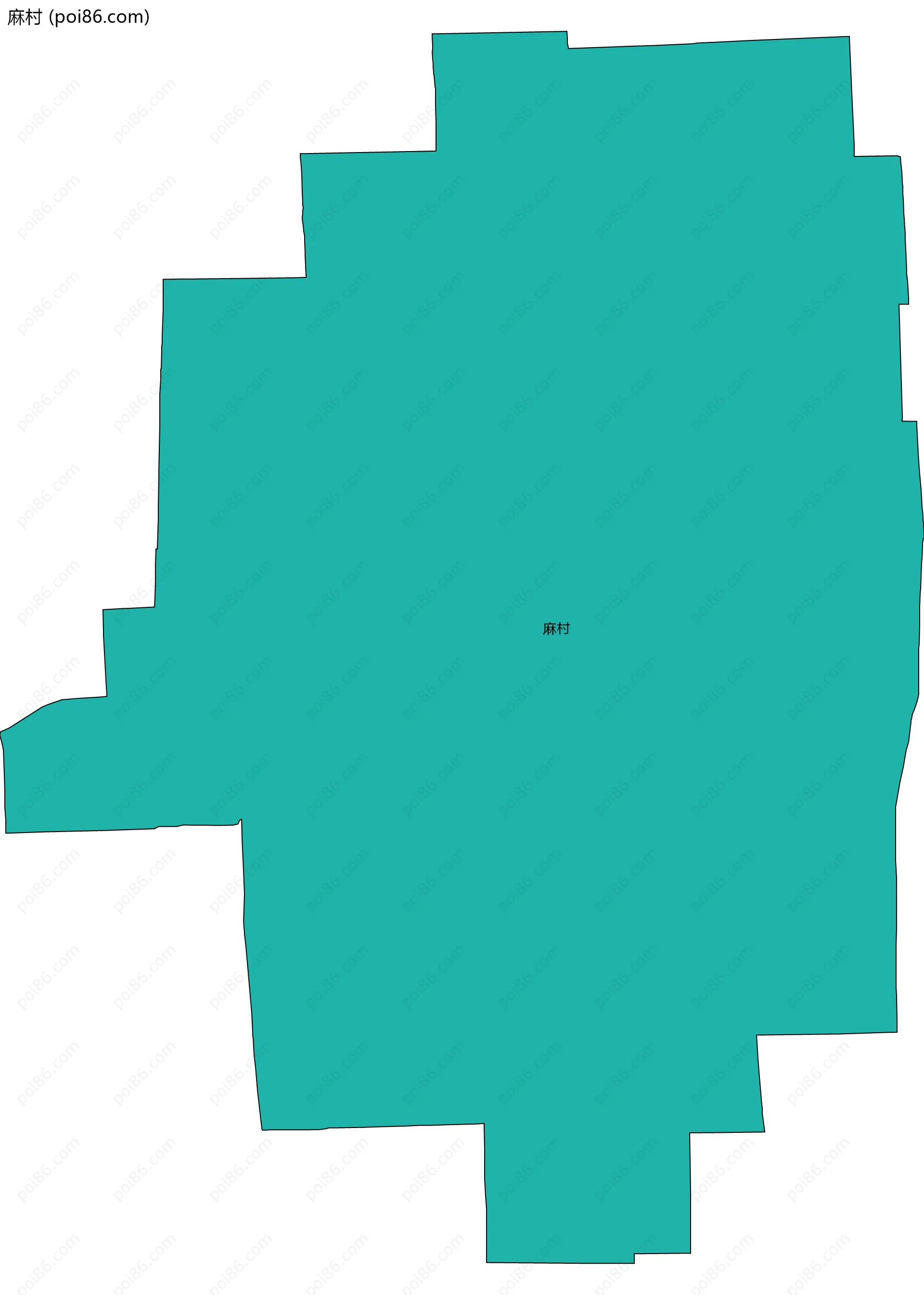 麻村边界地图