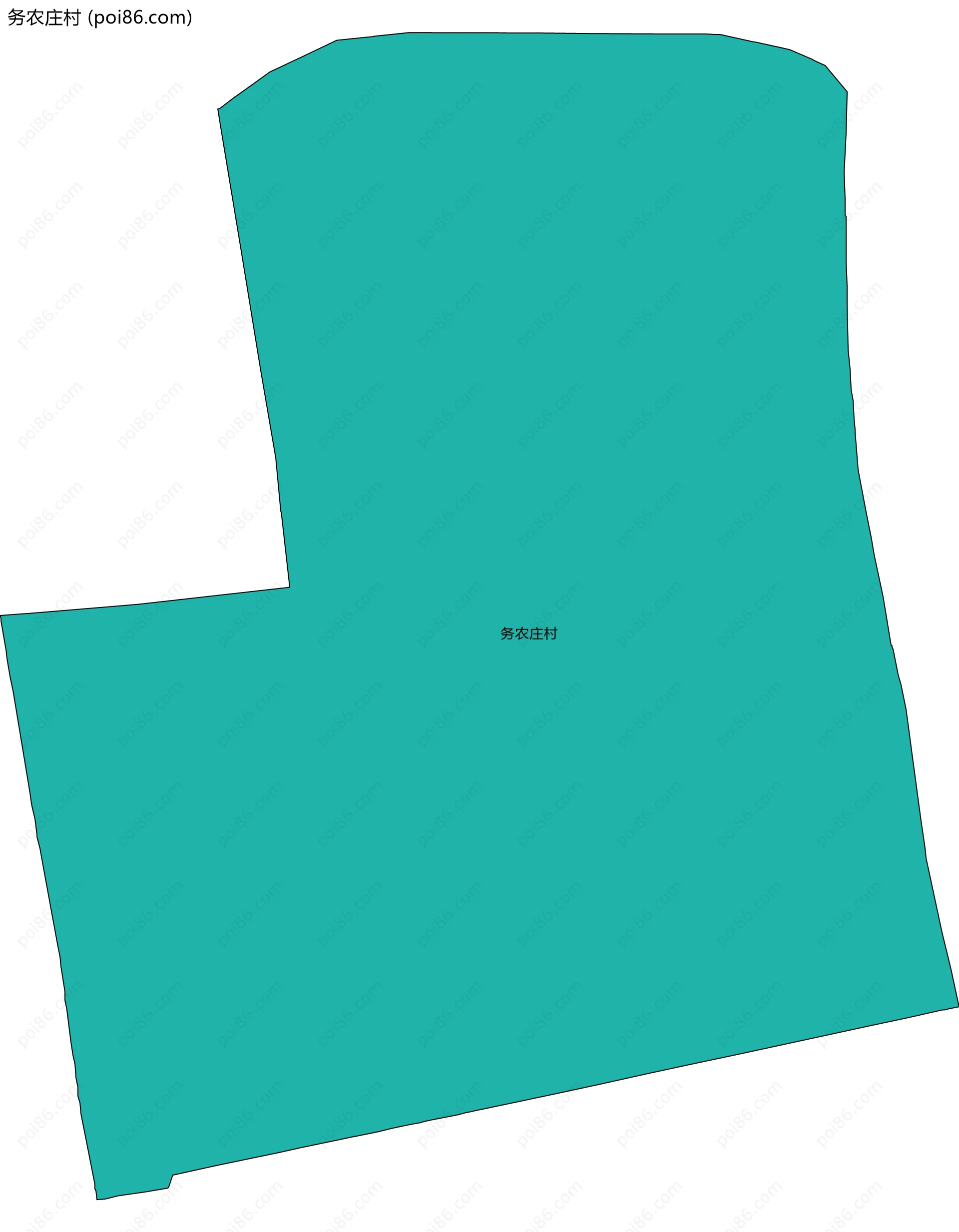 务农庄村边界地图