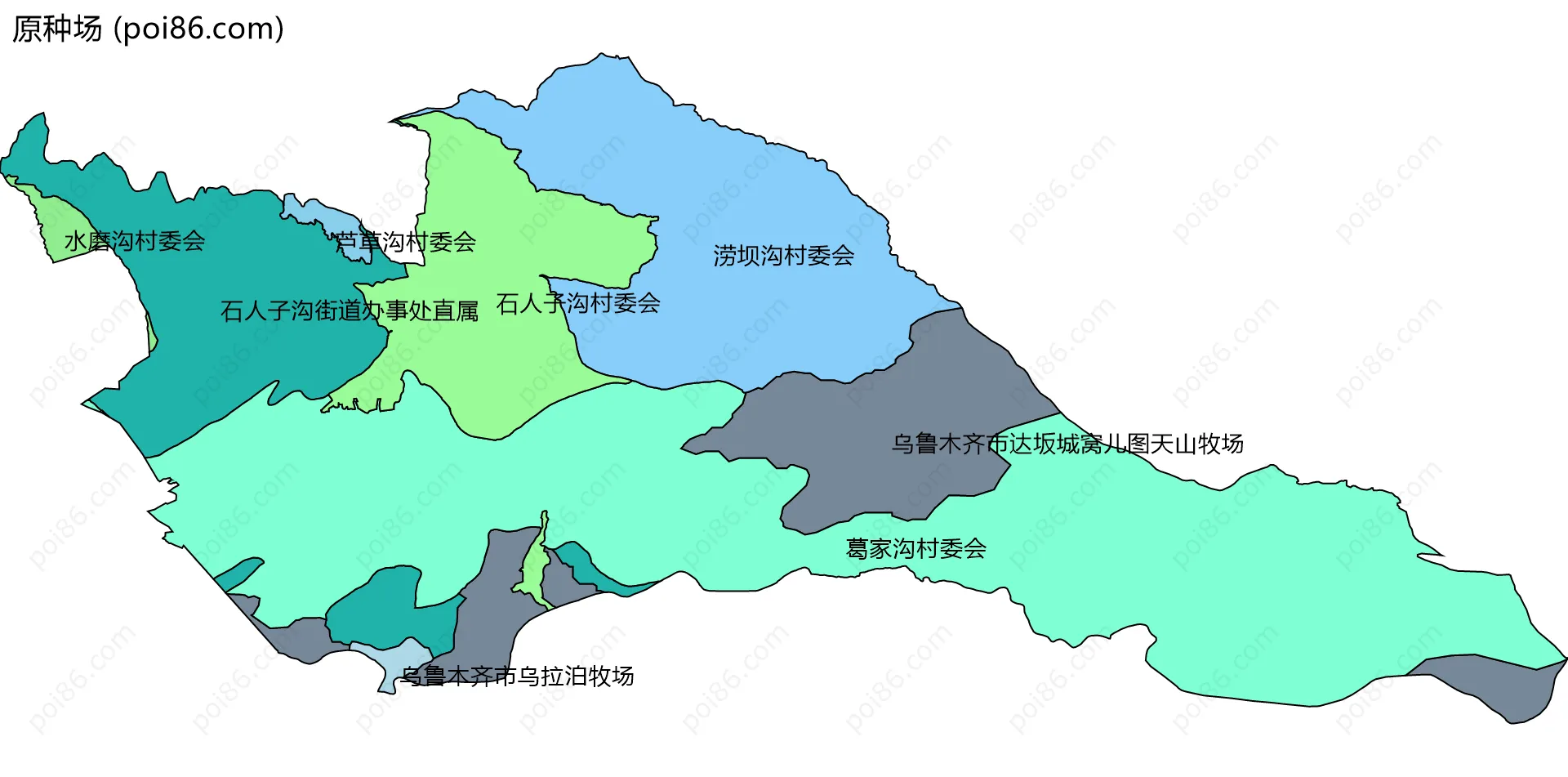 原种场边界地图(五级行政区划)