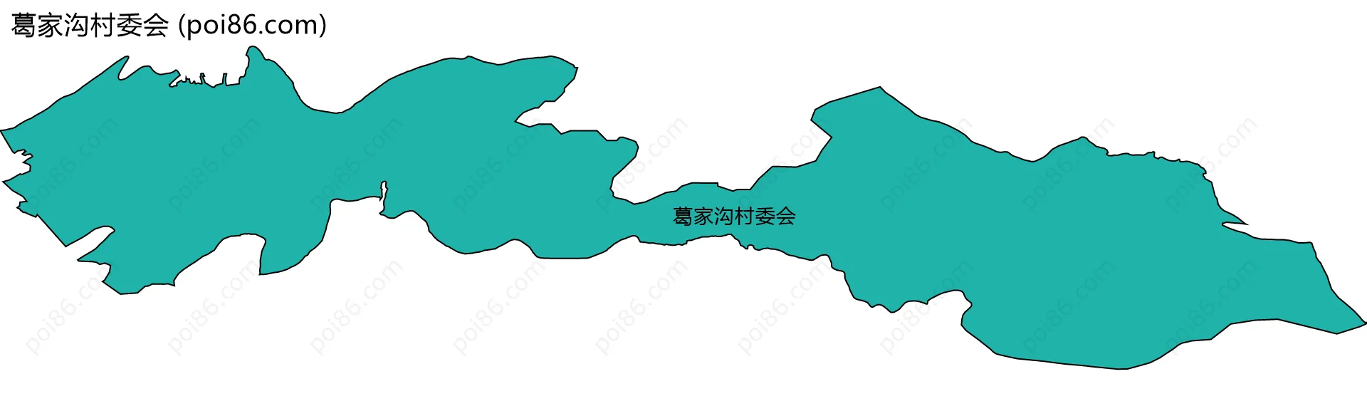 葛家沟村委会边界地图