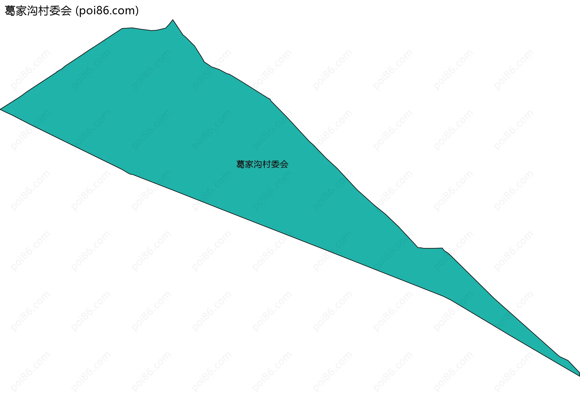 葛家沟村委会边界地图
