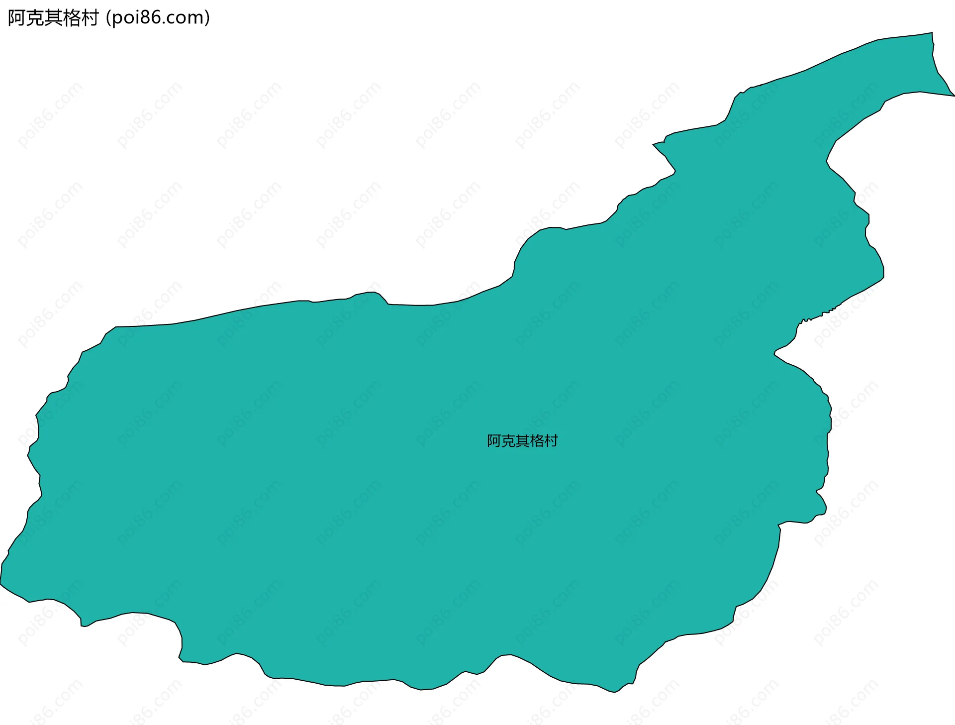 阿克其格村边界地图