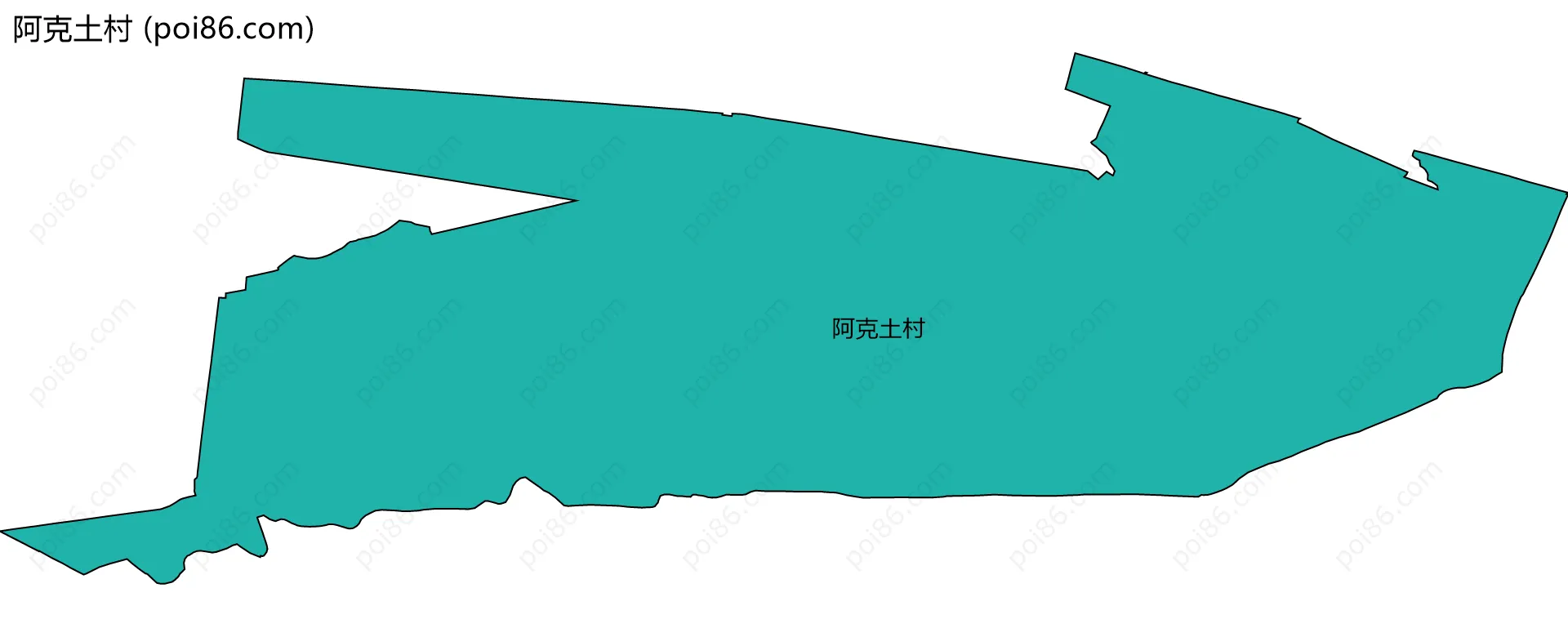 阿克土村边界地图