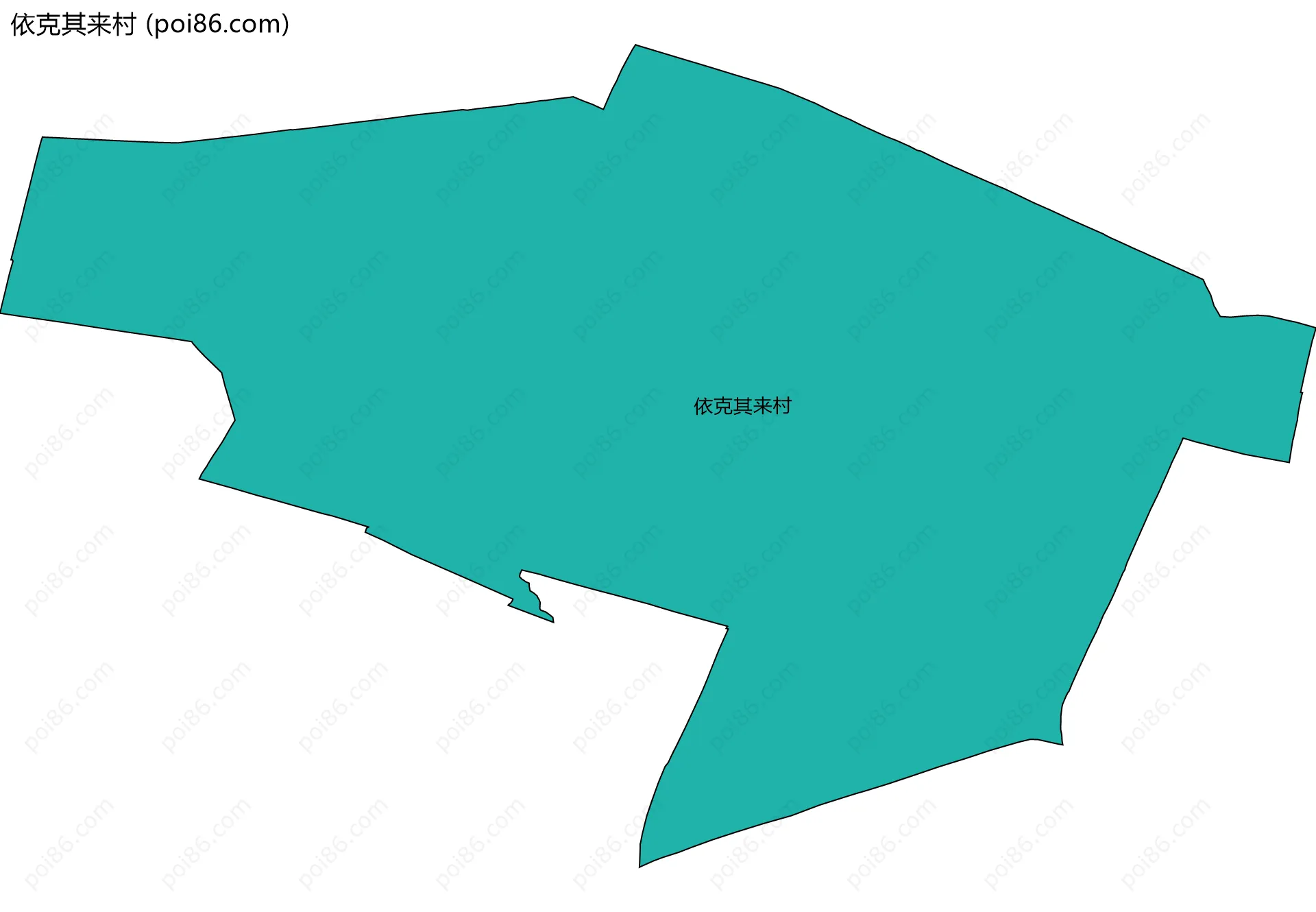 依克其来村边界地图