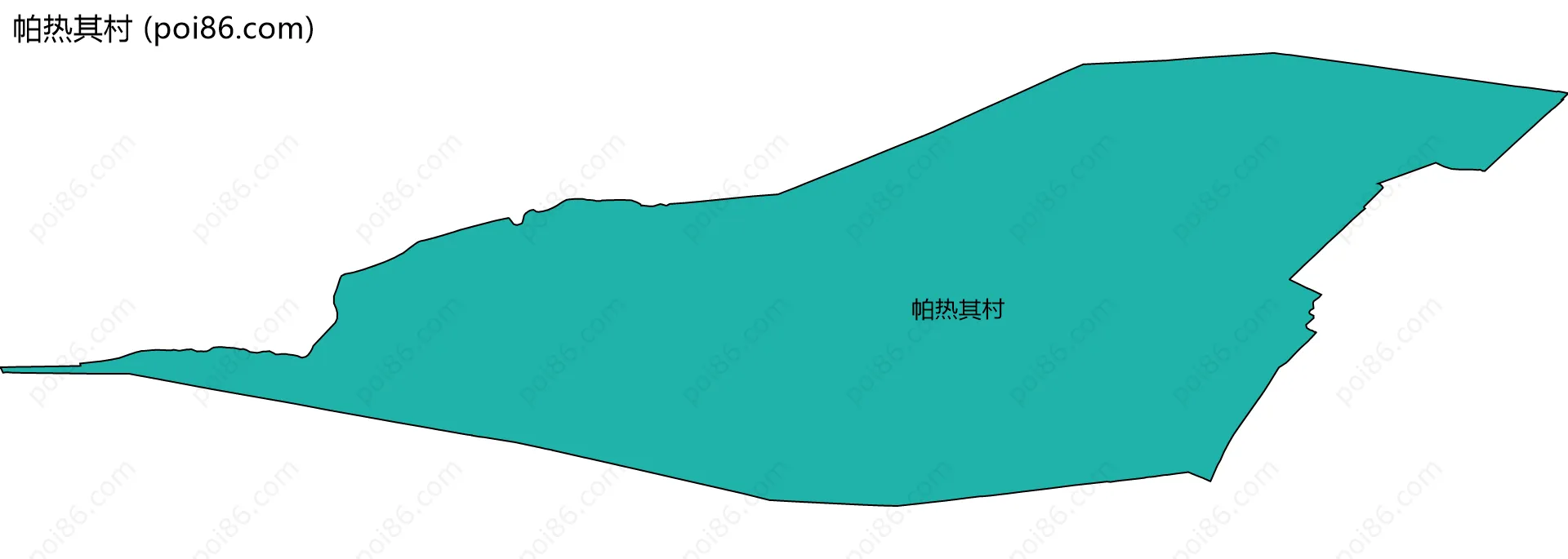帕热其村边界地图