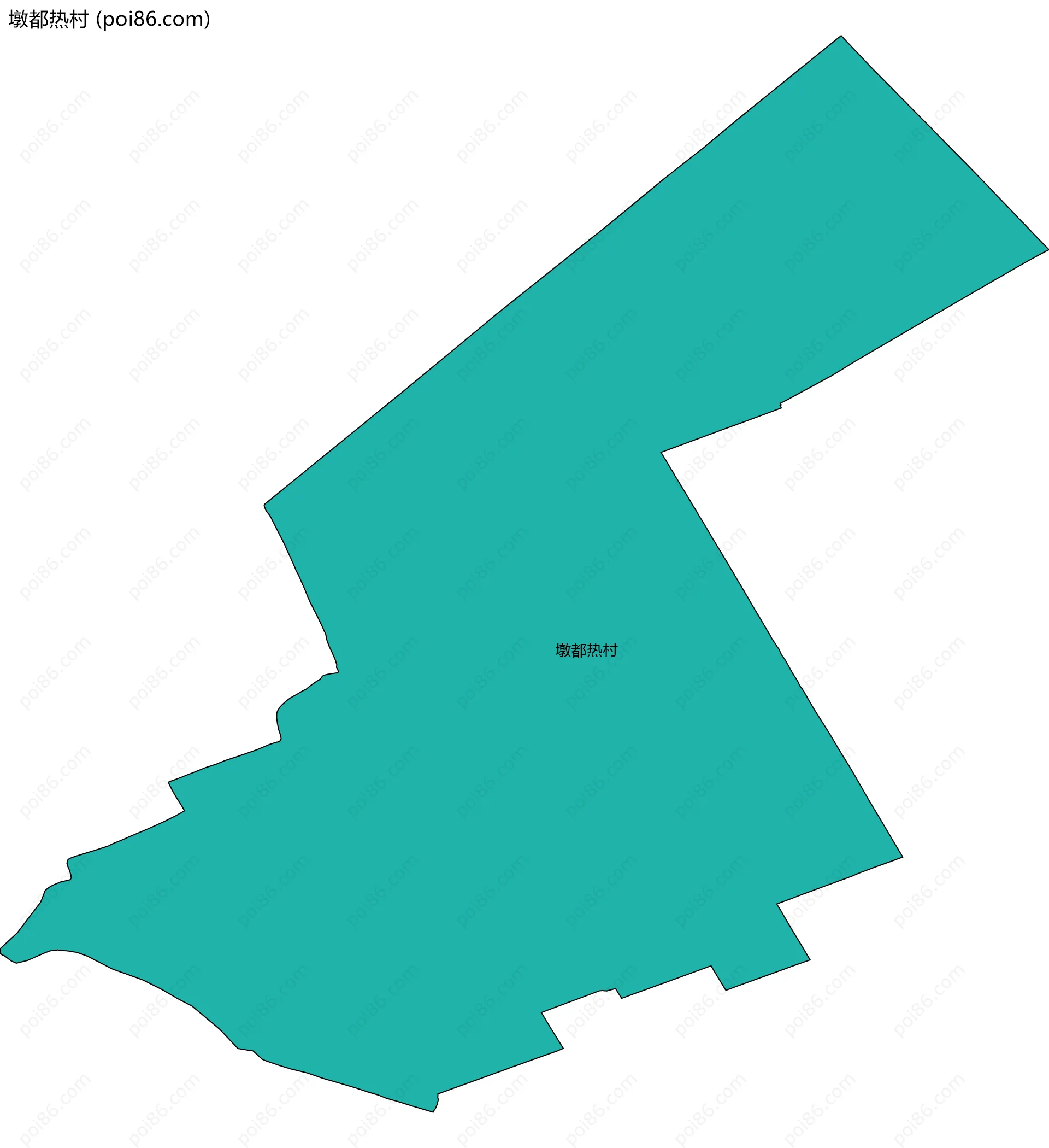 墩都热村边界地图