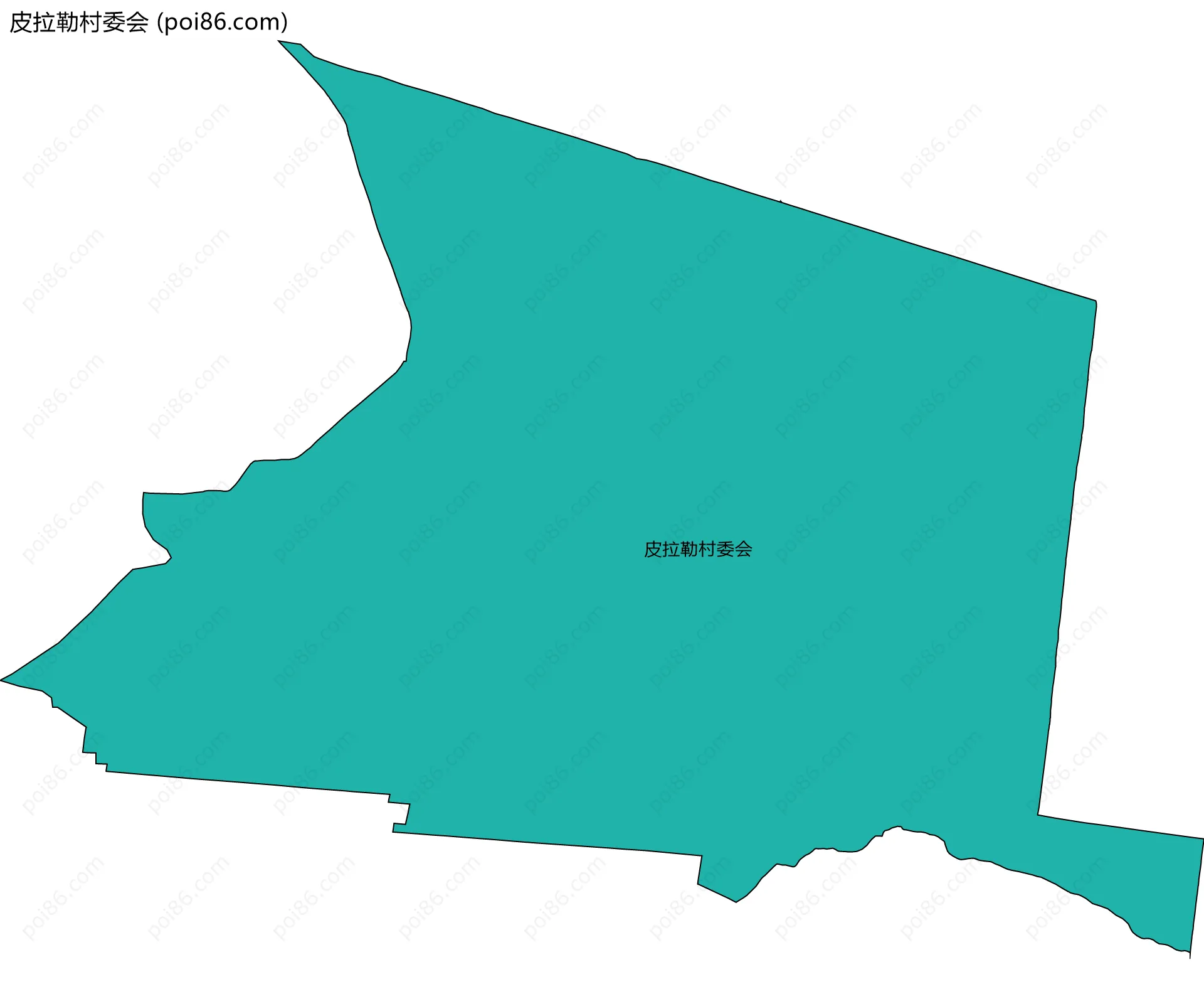 皮拉勒村委会边界地图