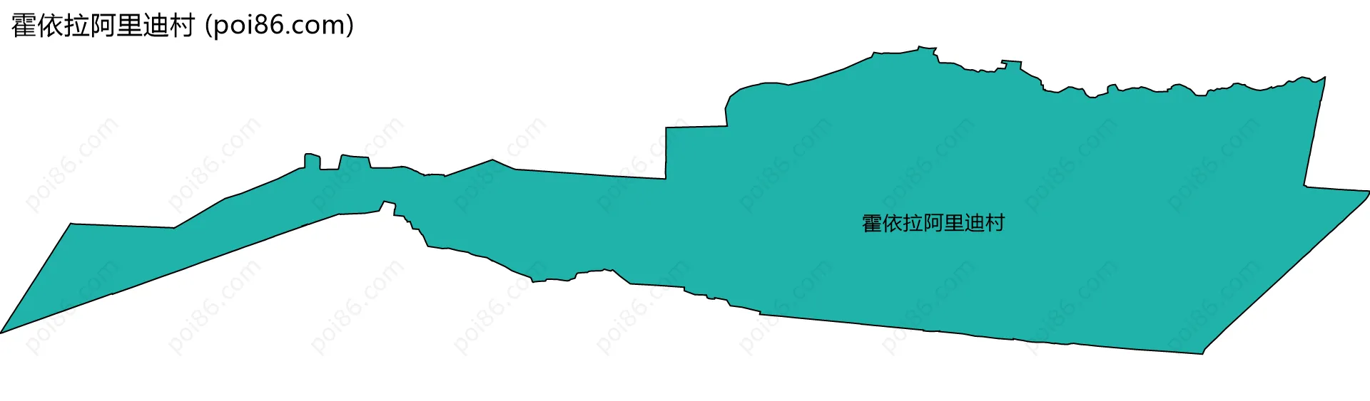 霍依拉阿里迪村边界地图